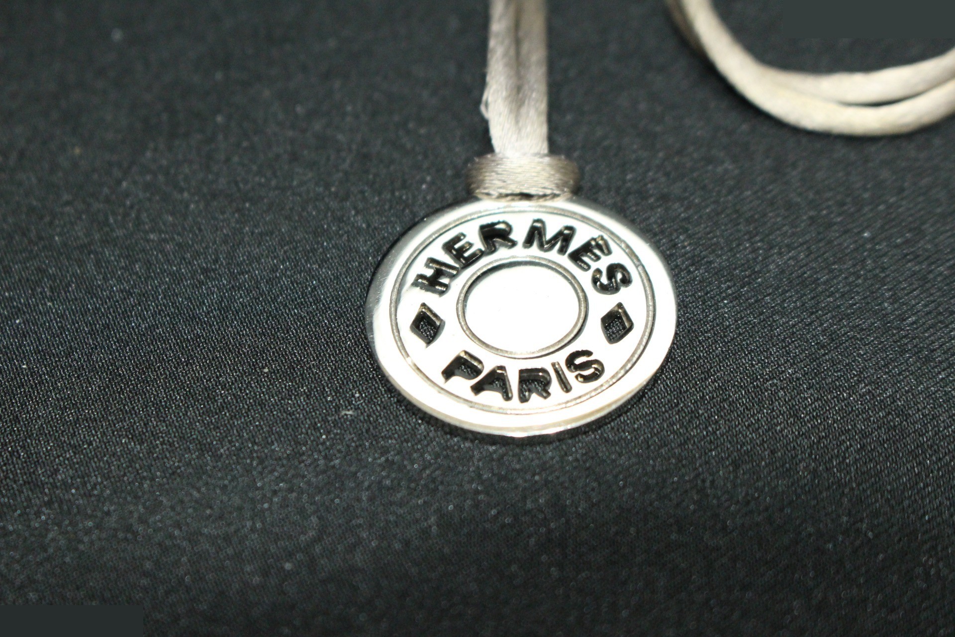 Serie Silk Cord Necklace, Silver, Neck Circumference Approx. 56cm — view 2