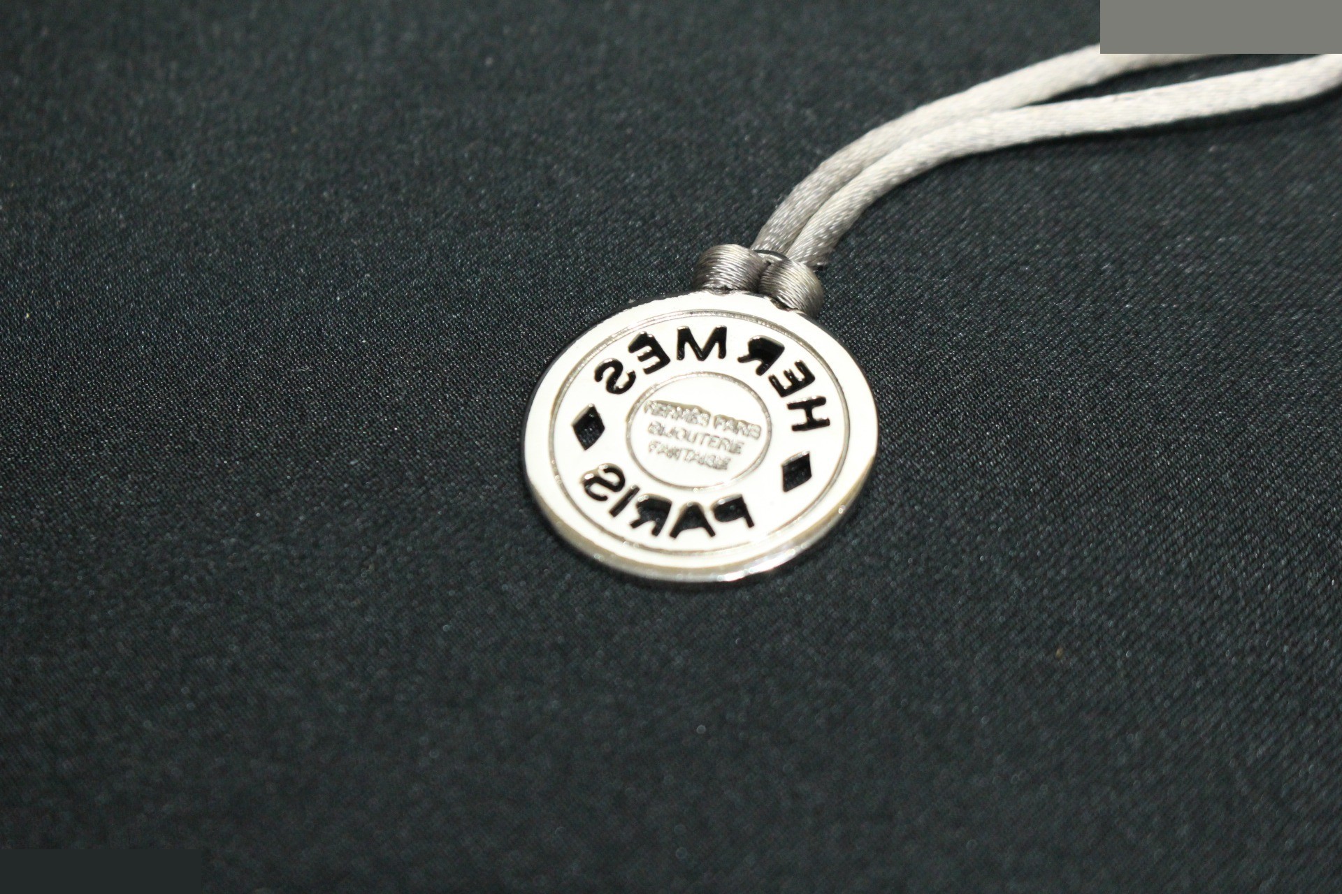 Serie Silk Cord Necklace, Silver, Neck Circumference Approx. 56cm — view 5