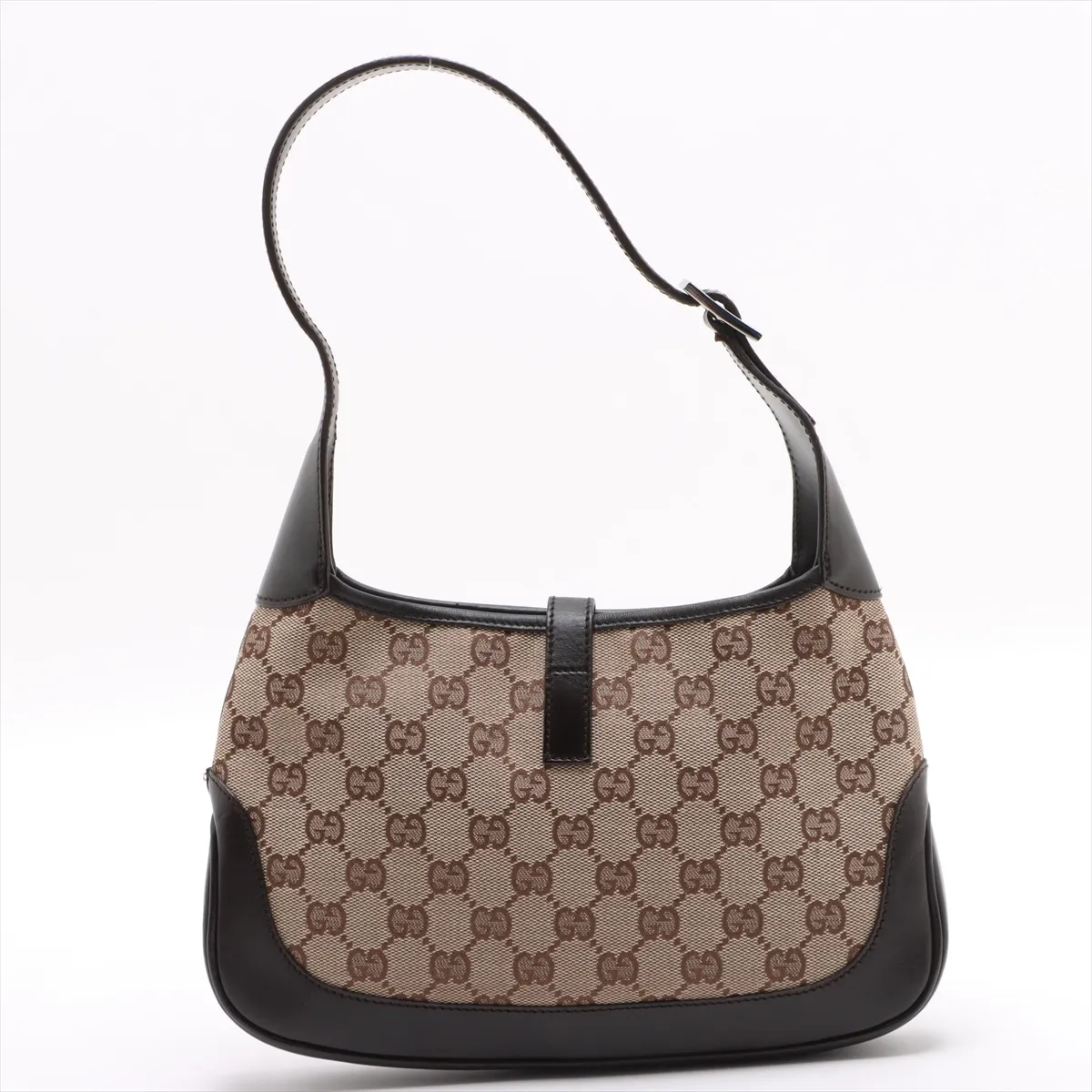 GG Canvas Jackie Canvas x Leather Shoulder Bag Beige x Brown 01147 — view 2