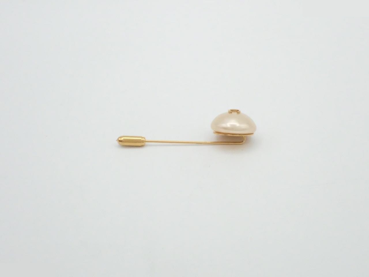 Coco Mark F Pearl Pin Brooch — view 3