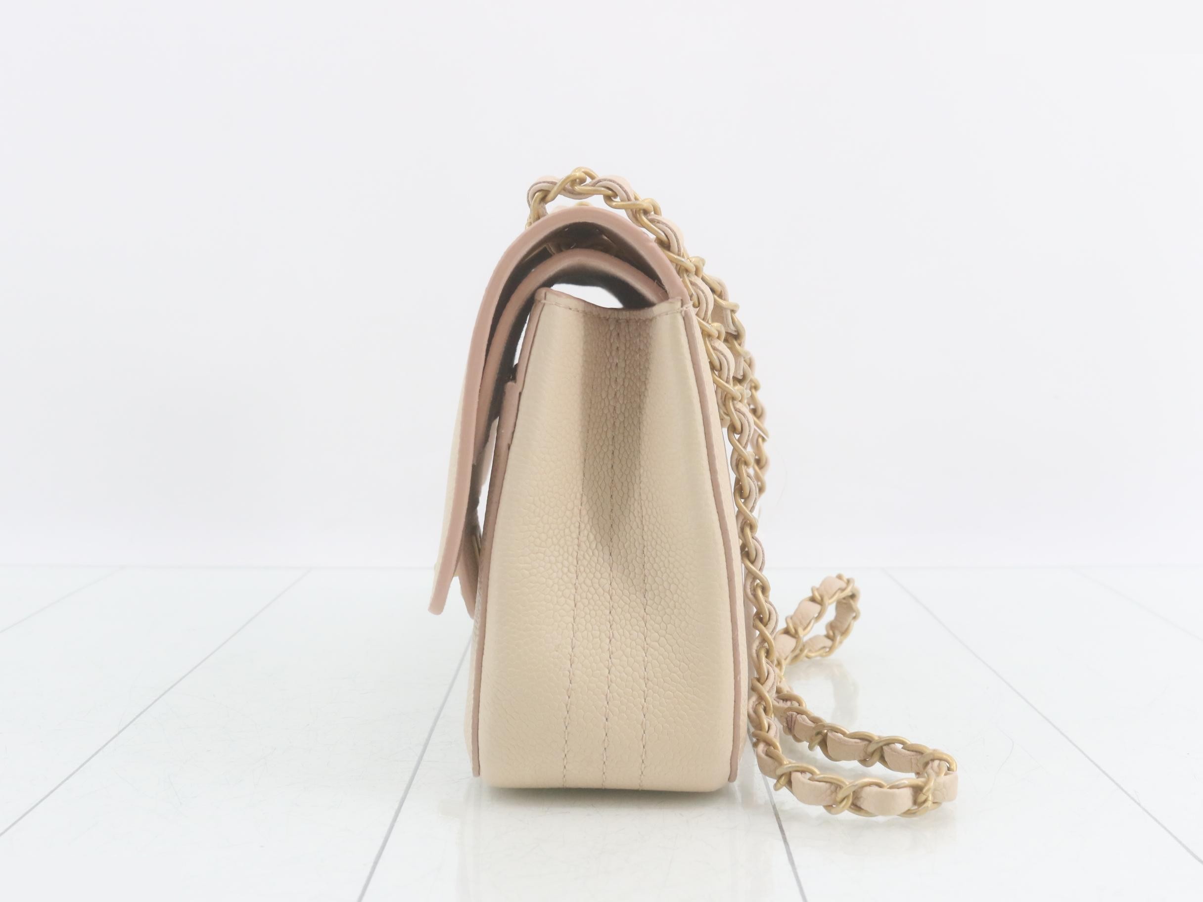 Coco Mark Double Flap Double Chain Shoulder Bag — view 3