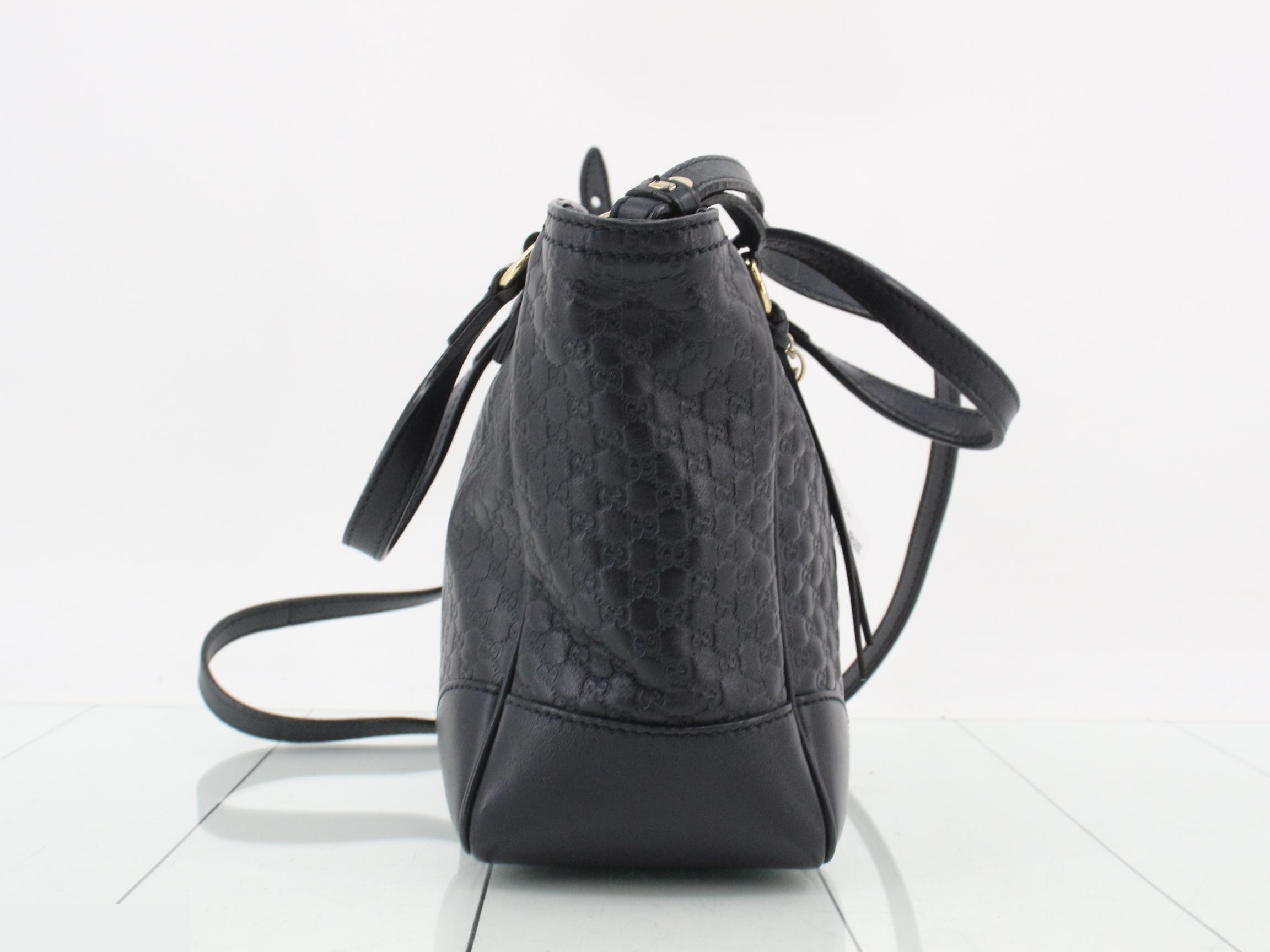 Microguccissima 2-Way Bag, Navy — view 4