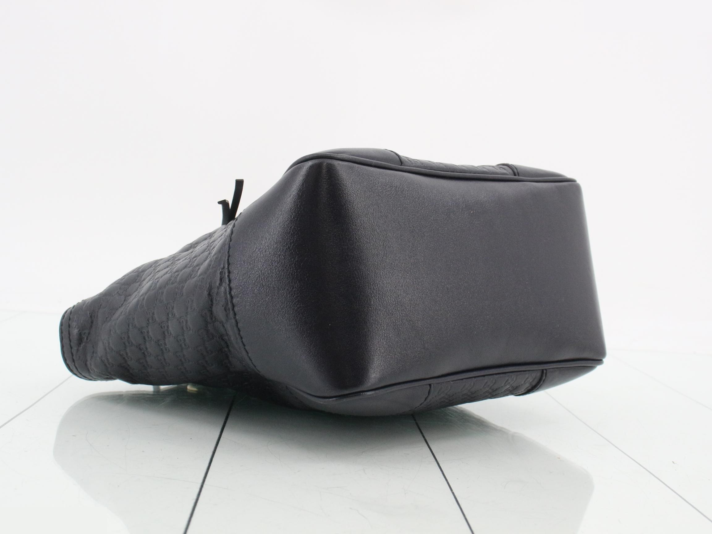 Microguccissima 2-Way Bag, Navy — view 5