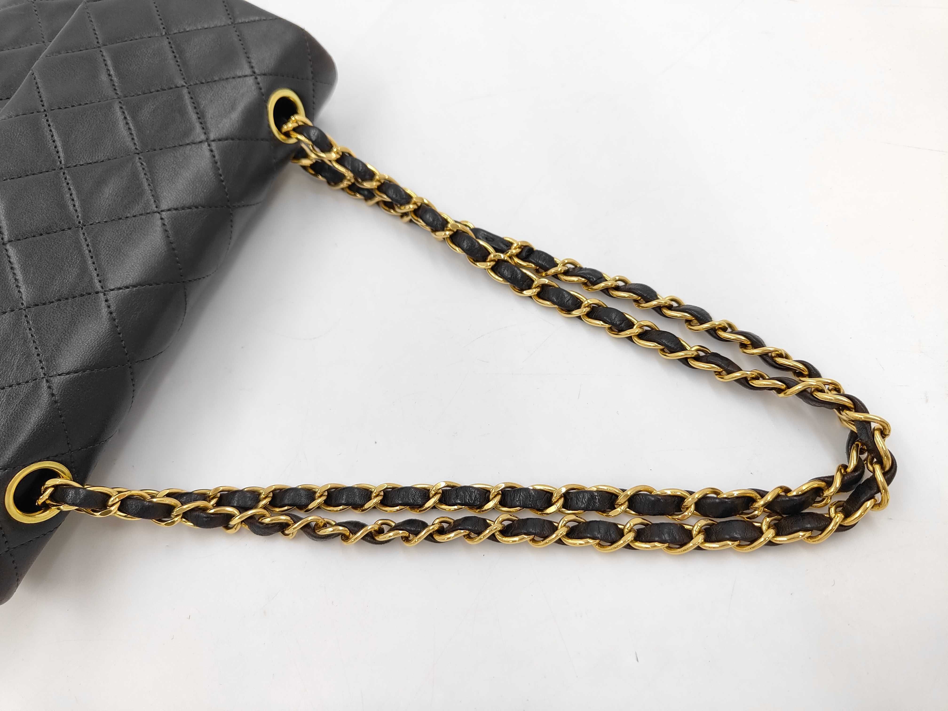 Matelassé 23 Double Flap Double Chain Lambskin Shoulder Bag — view 3