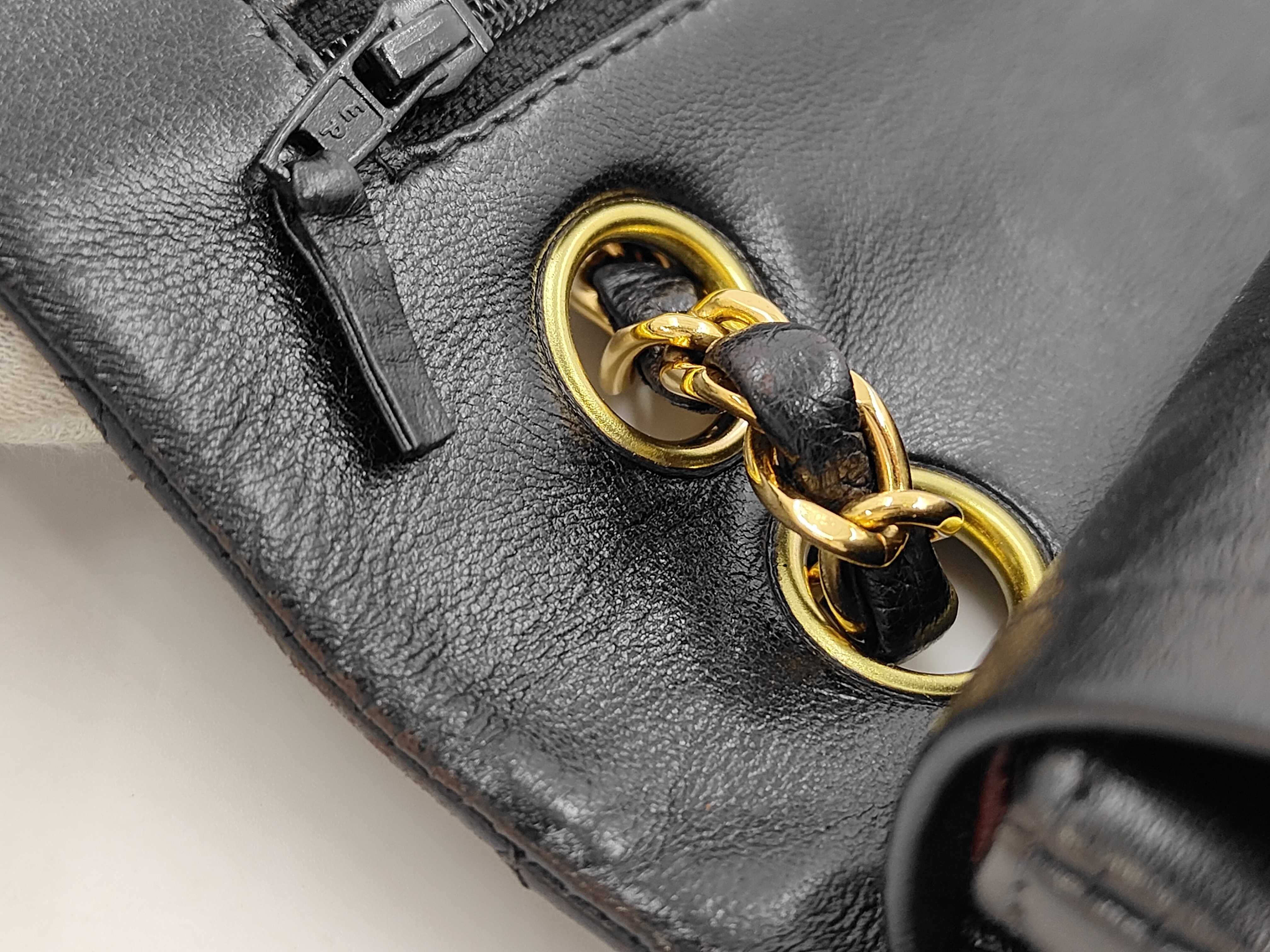 Matelassé 23 Double Flap Double Chain Lambskin Shoulder Bag — view 8