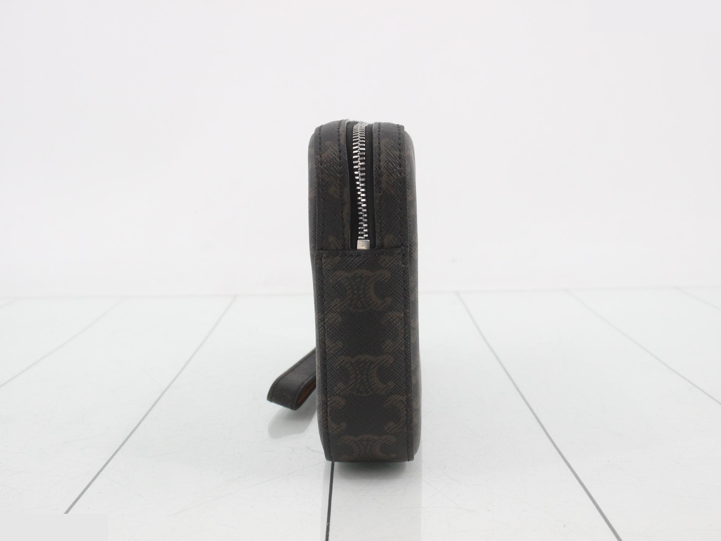 Clutch Bag, Triomphe Canvas — view 3
