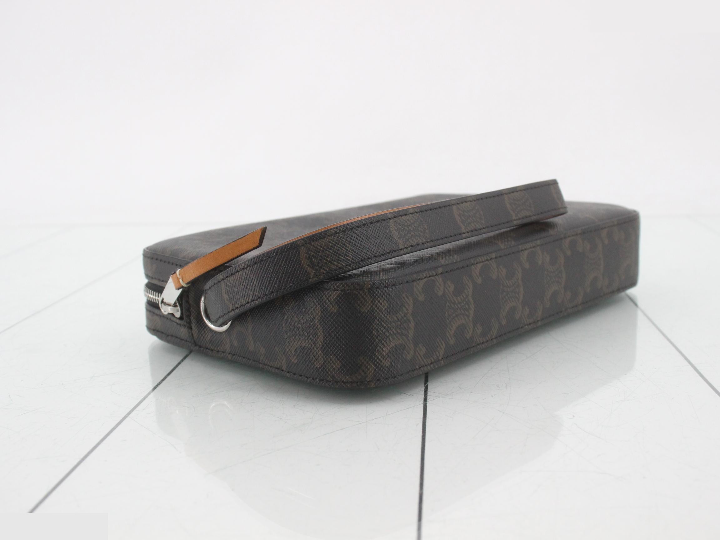 Clutch Bag, Triomphe Canvas — view 5