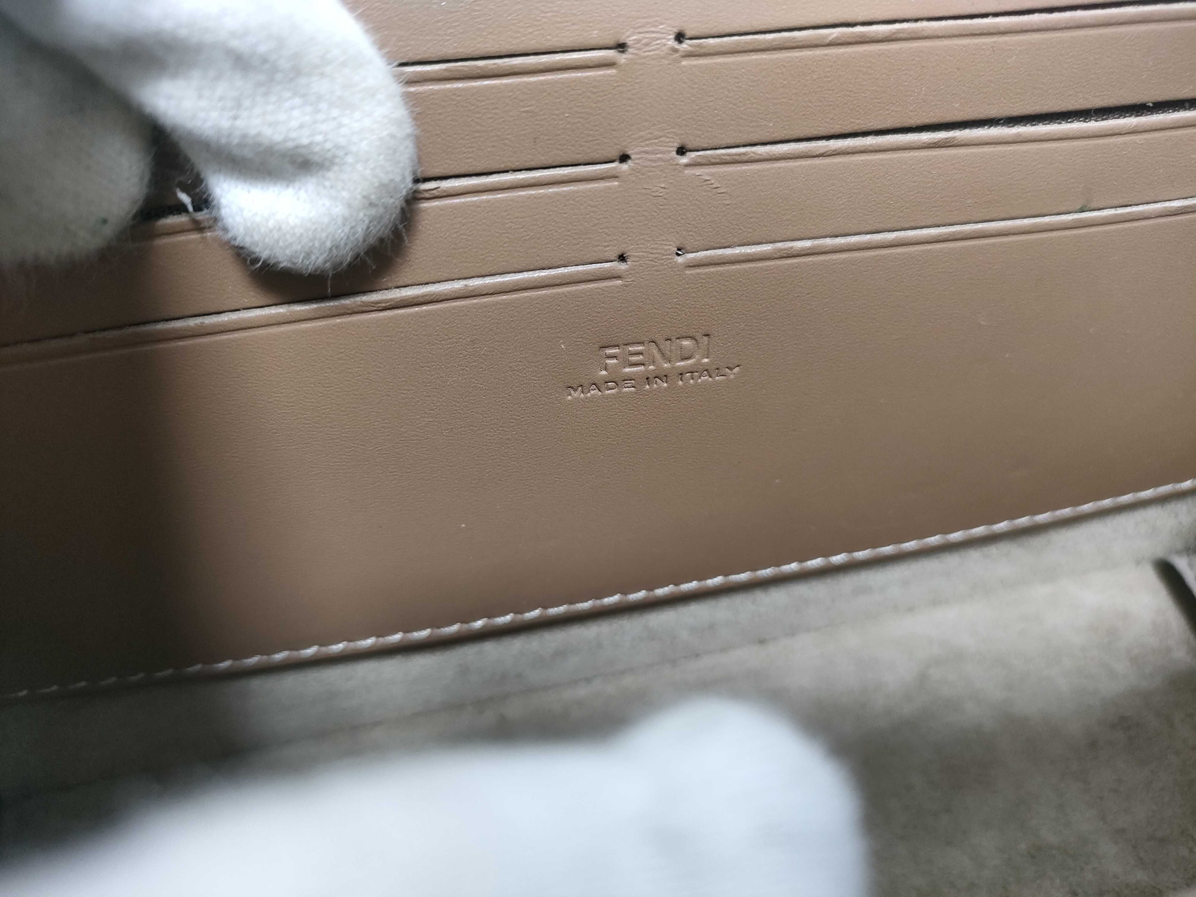 Bucket Soft Trunk Shoulder Bag, Zucca Pattern, Brown, 7VA565, with dust bag. — view 14