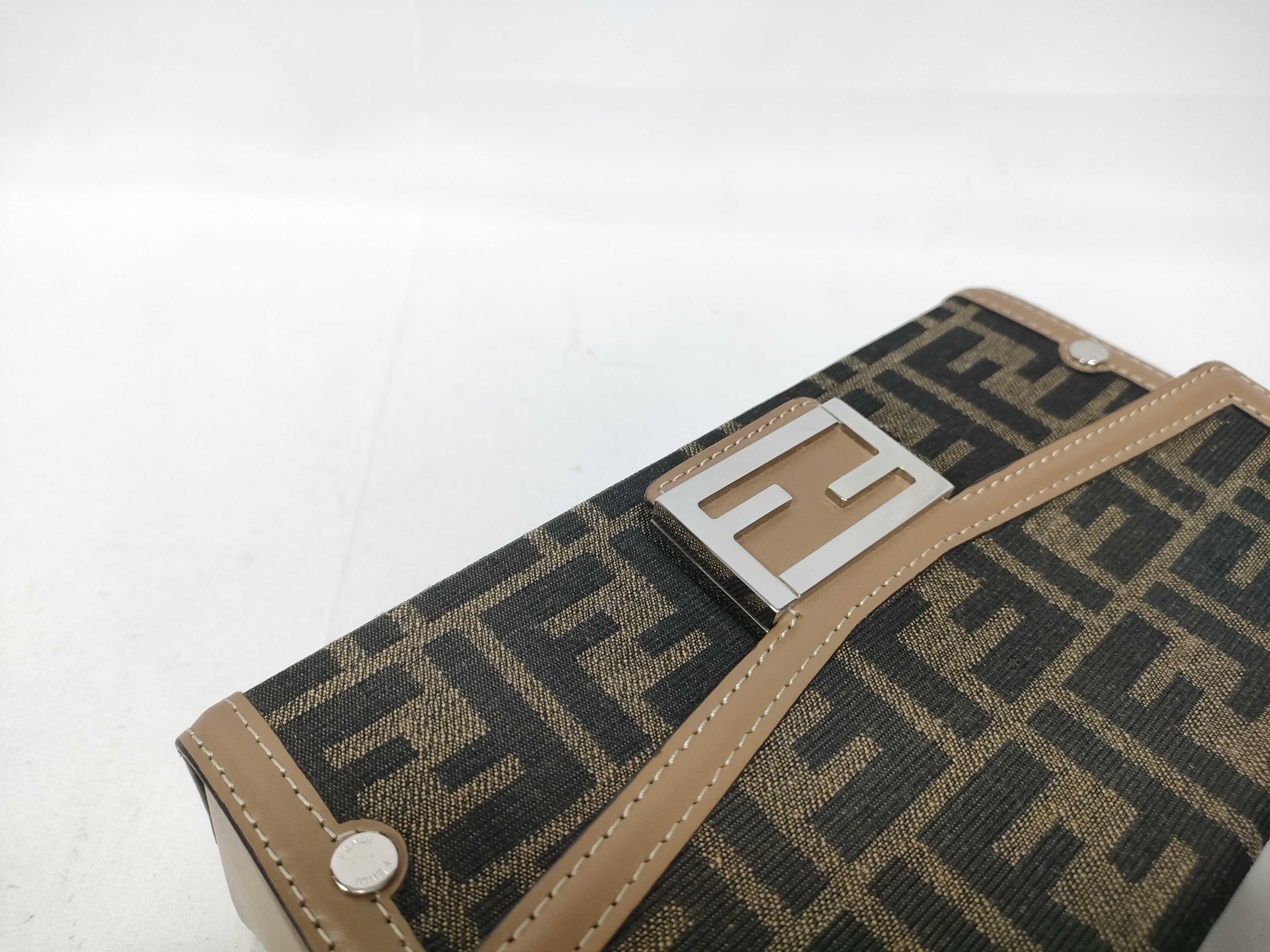 Bucket Soft Trunk Shoulder Bag, Zucca Pattern, Brown, 7VA565, with dust bag. — view 10