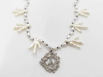 Denima Tears Pearl Necklace