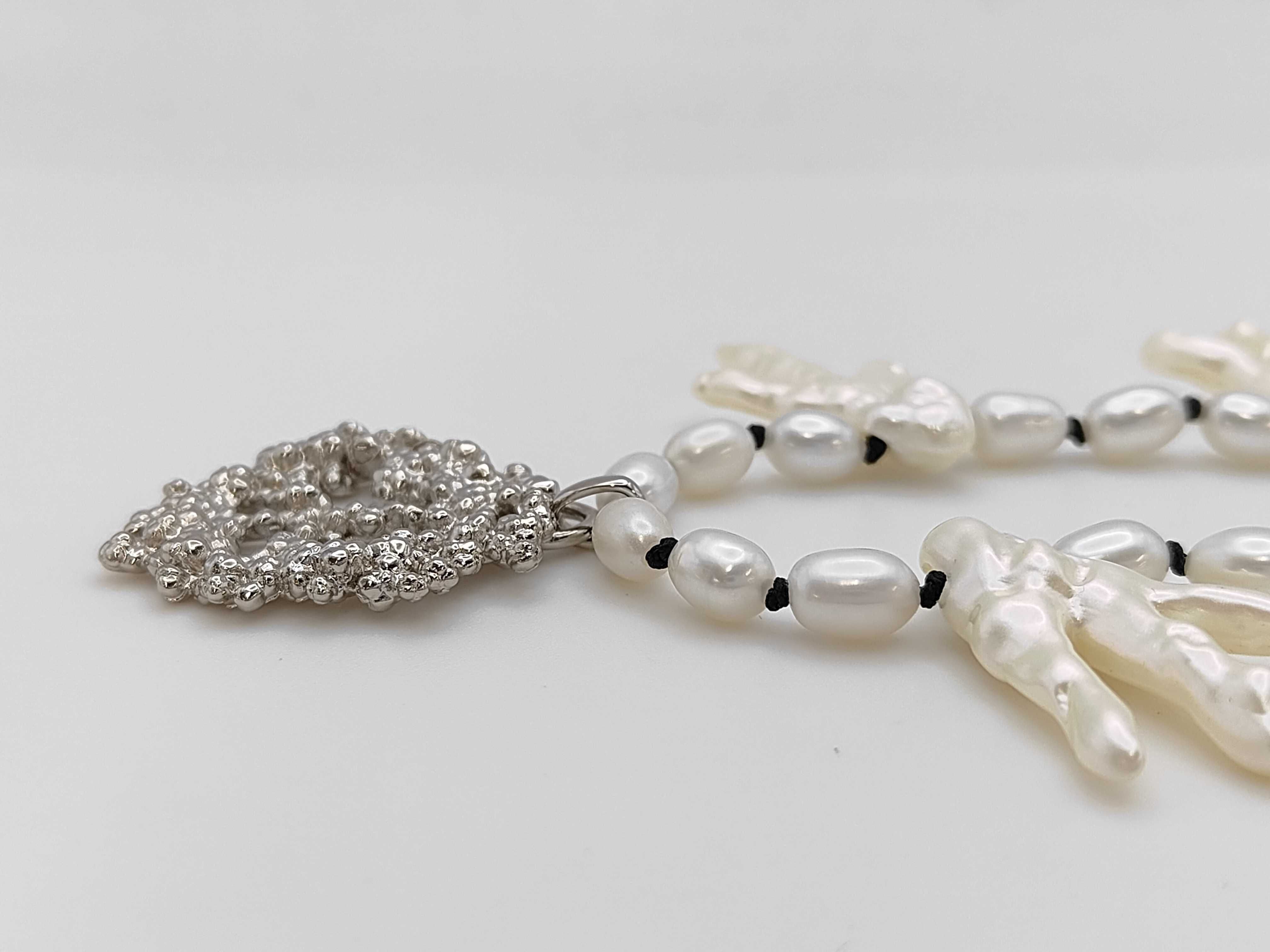 Denima Tears Pearl Necklace — view 3