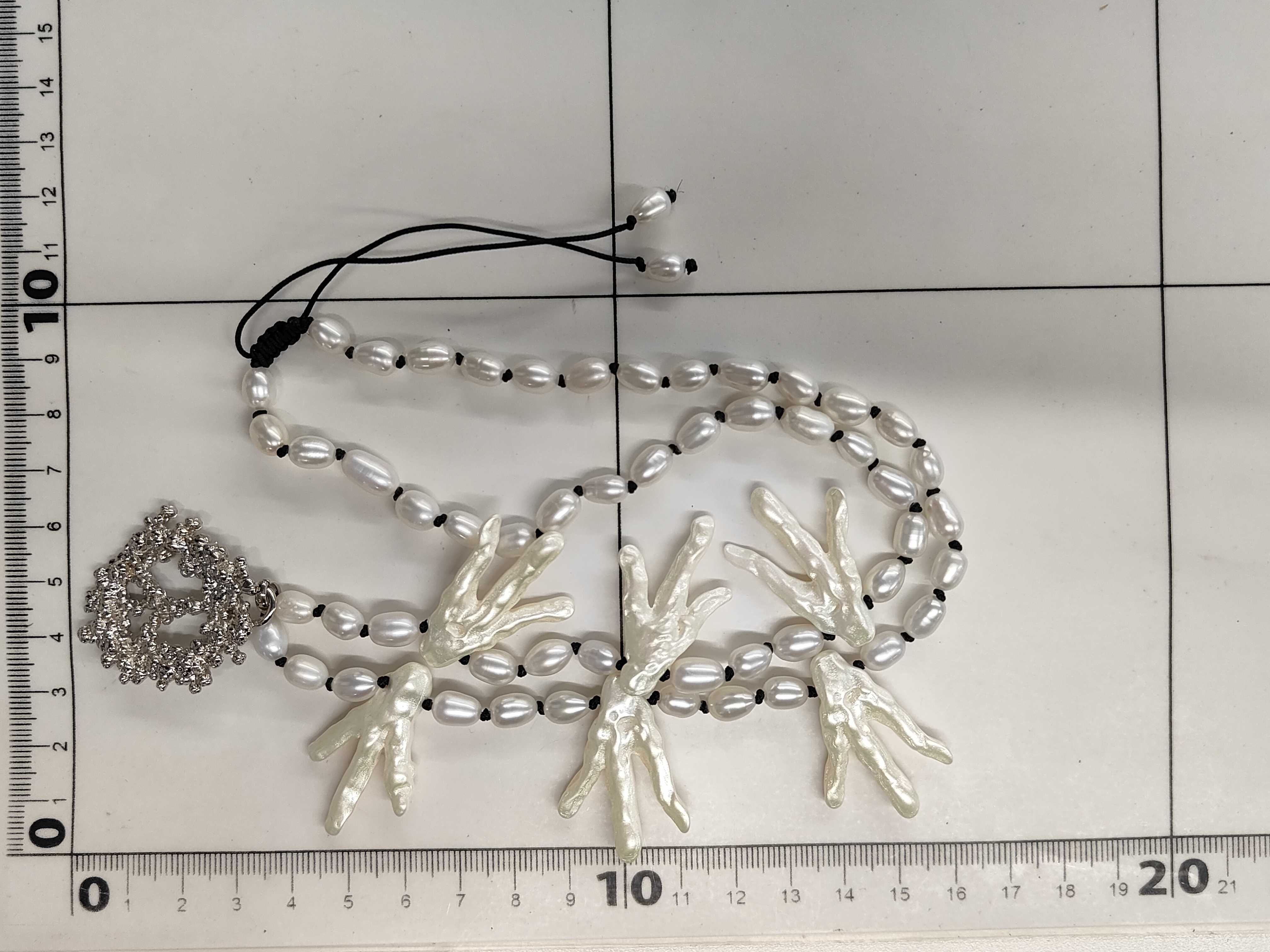 Denima Tears Pearl Necklace — view 6