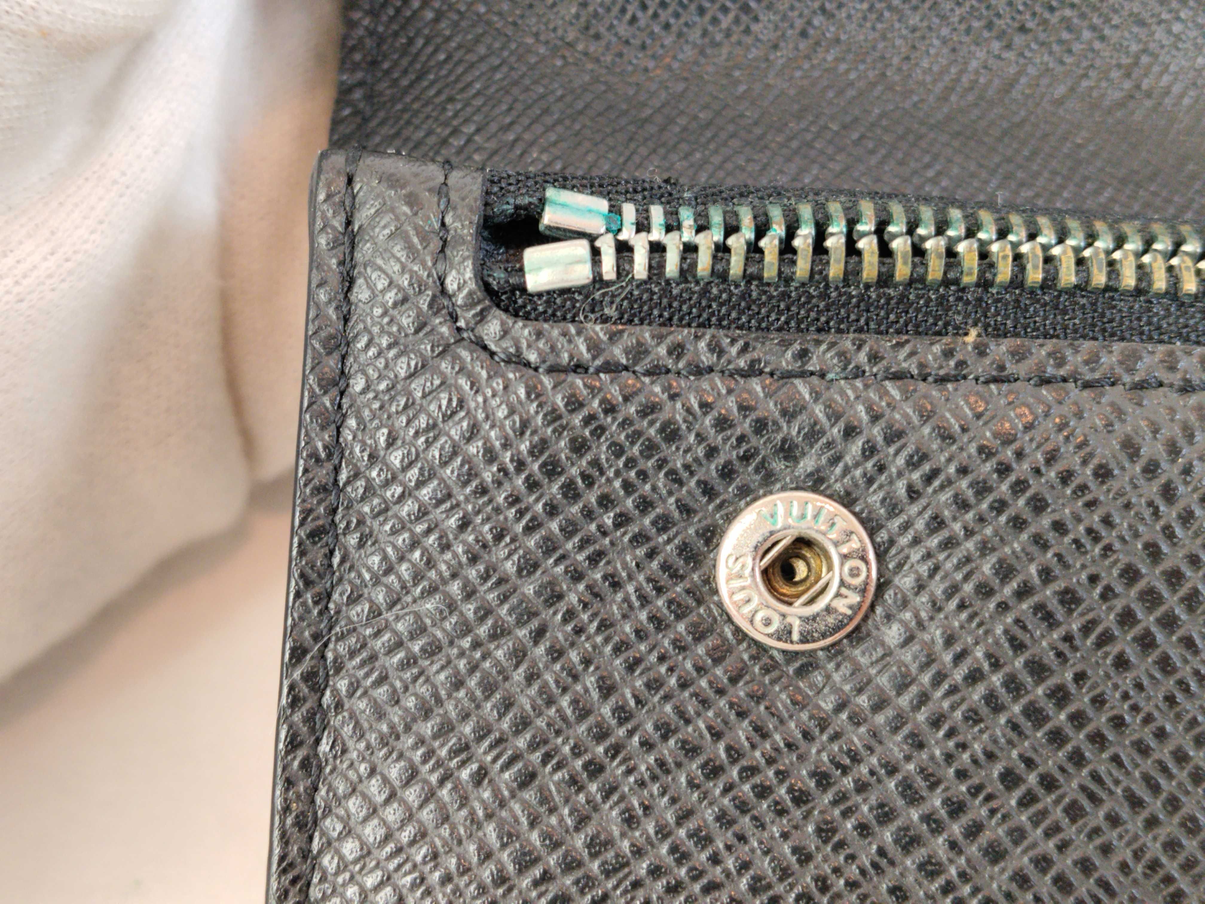 Taiga Leather Accordion Long Wallet with Chain — view 13