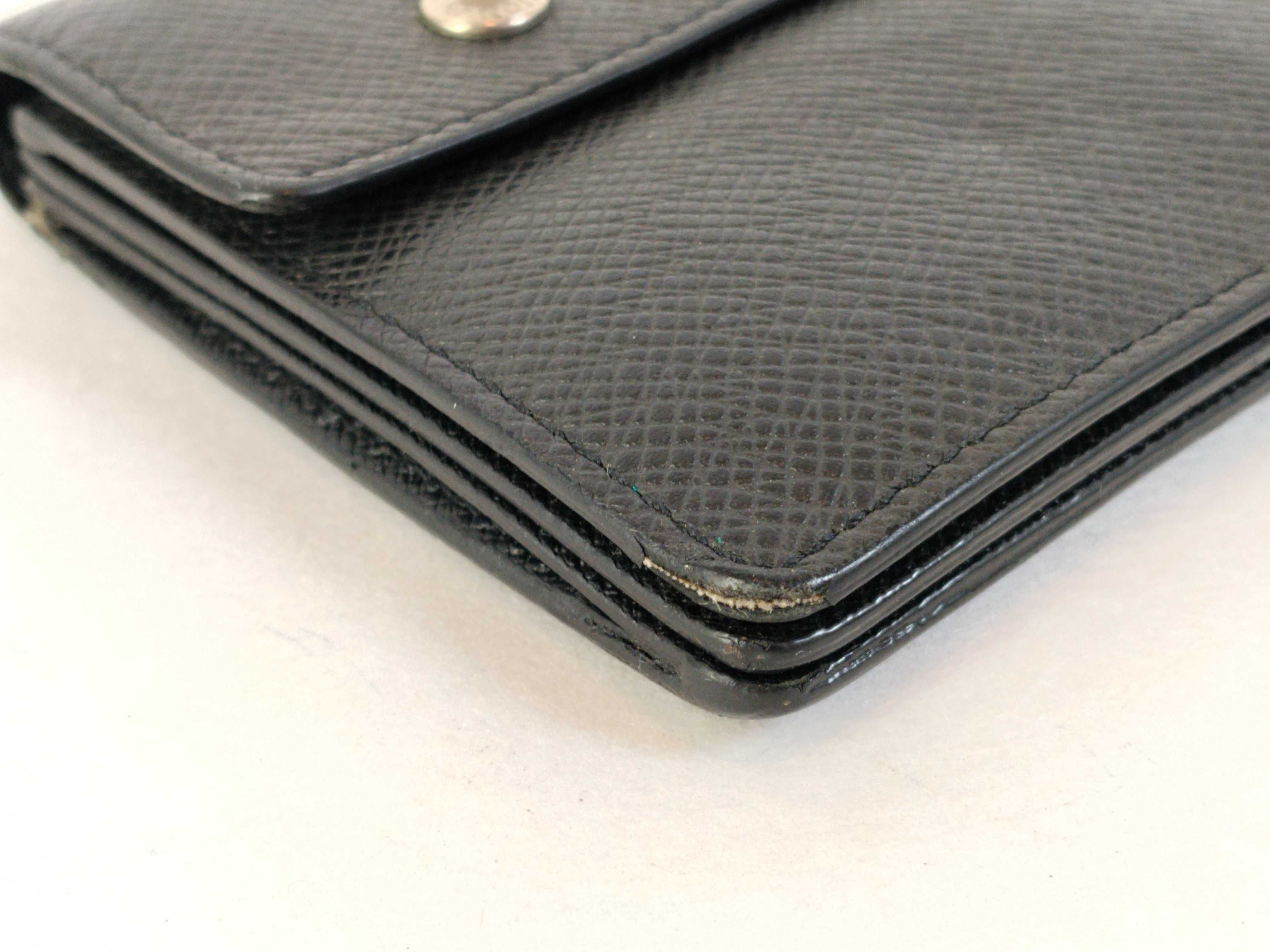 Taiga Leather Accordion Long Wallet with Chain — view 3