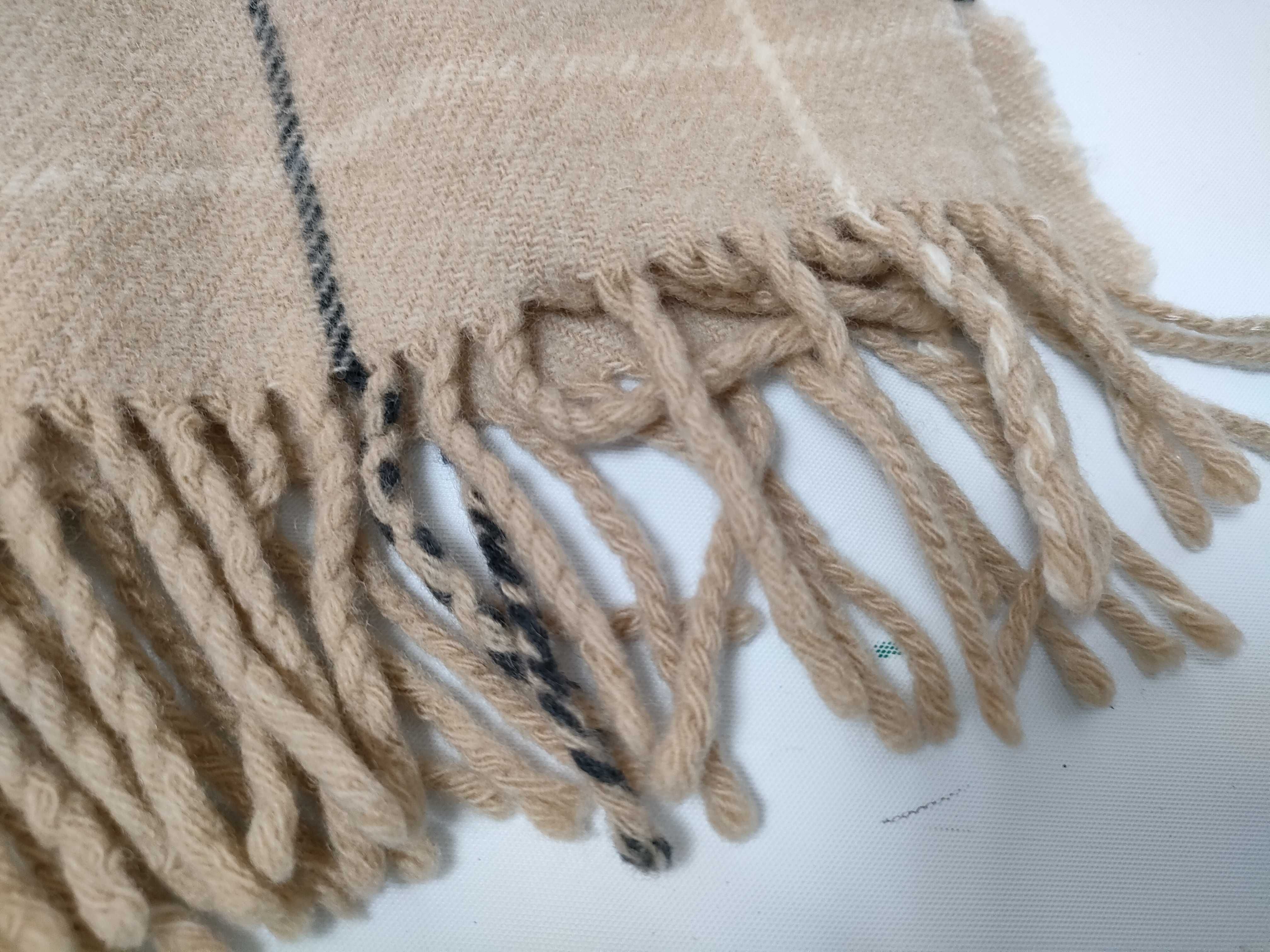 wool shawl/blanket in brown. Other accessories. — view 3