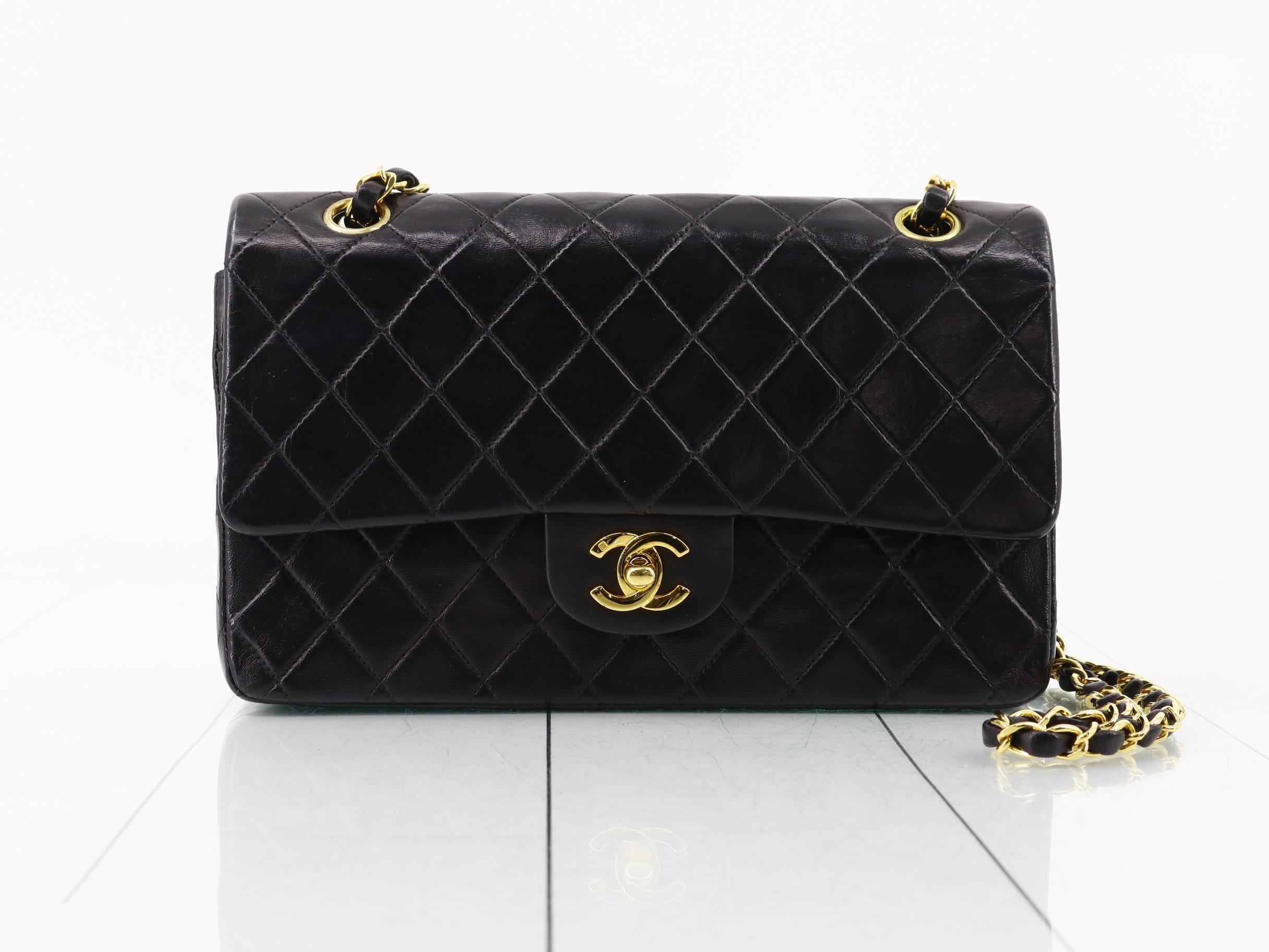 Lambskin Matelassé 25 Double Flap Double Chain