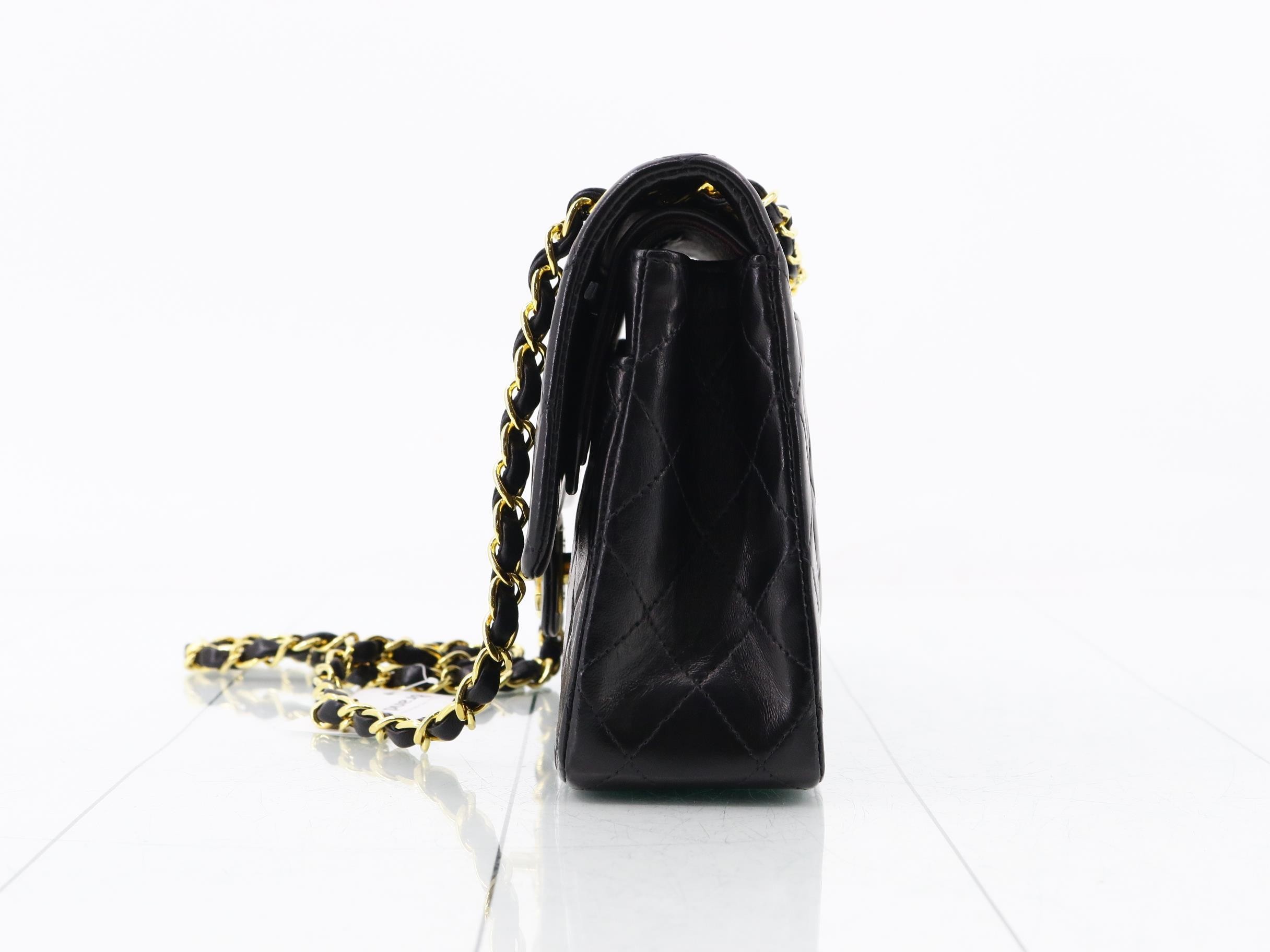 Lambskin Matelassé 25 Double Flap Double Chain — view 3