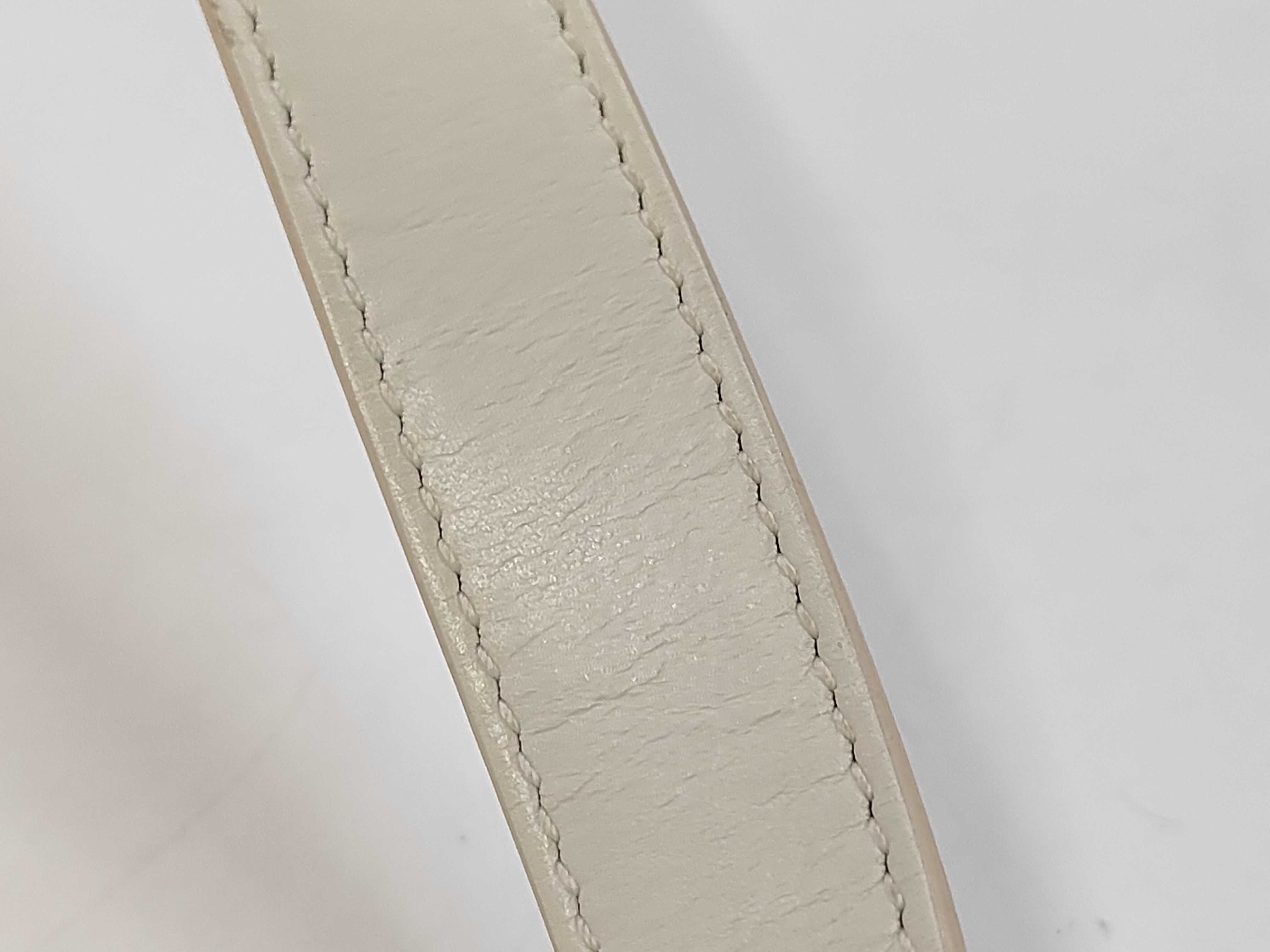 Bobby Leather Shoulder Bag, White — view 6