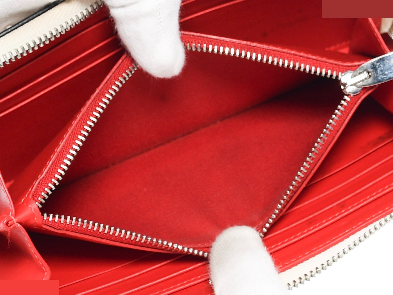 Comes with dust bag. Panettone round zipper wallet by Christian Louboutin. — view 11