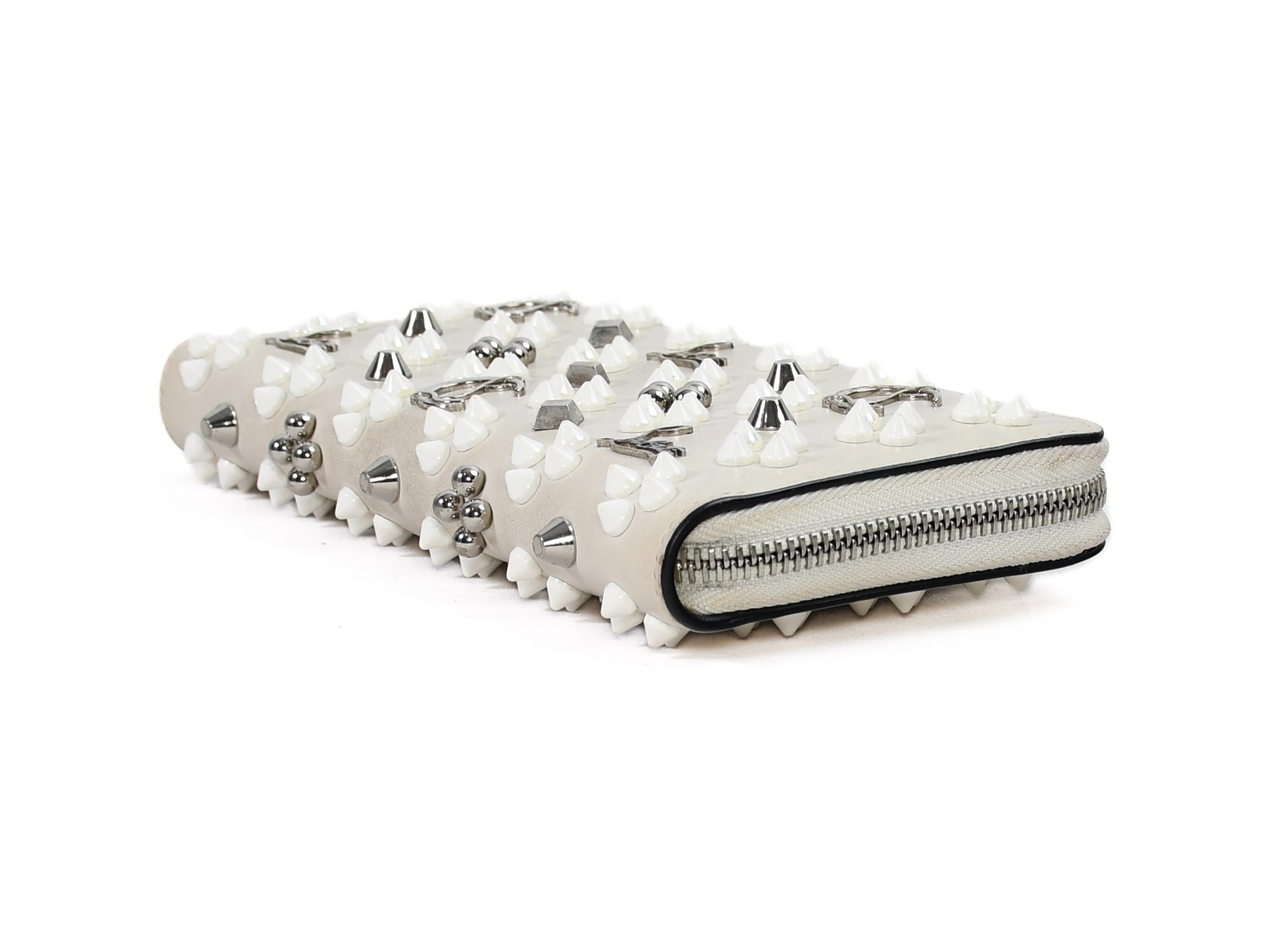 Comes with dust bag. Panettone round zipper wallet by Christian Louboutin. — view 5