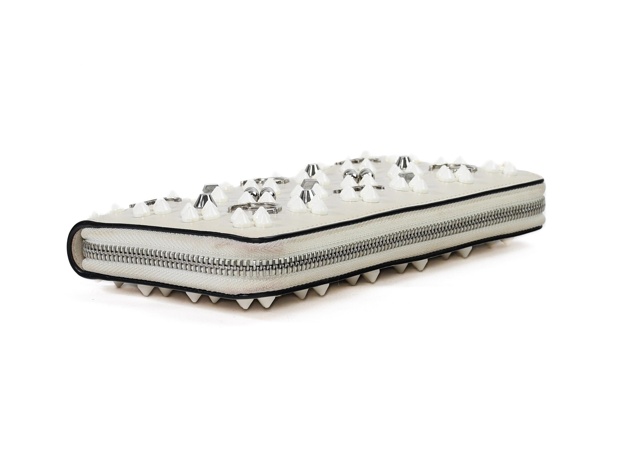 Comes with dust bag. Panettone round zipper wallet by Christian Louboutin. — view 6