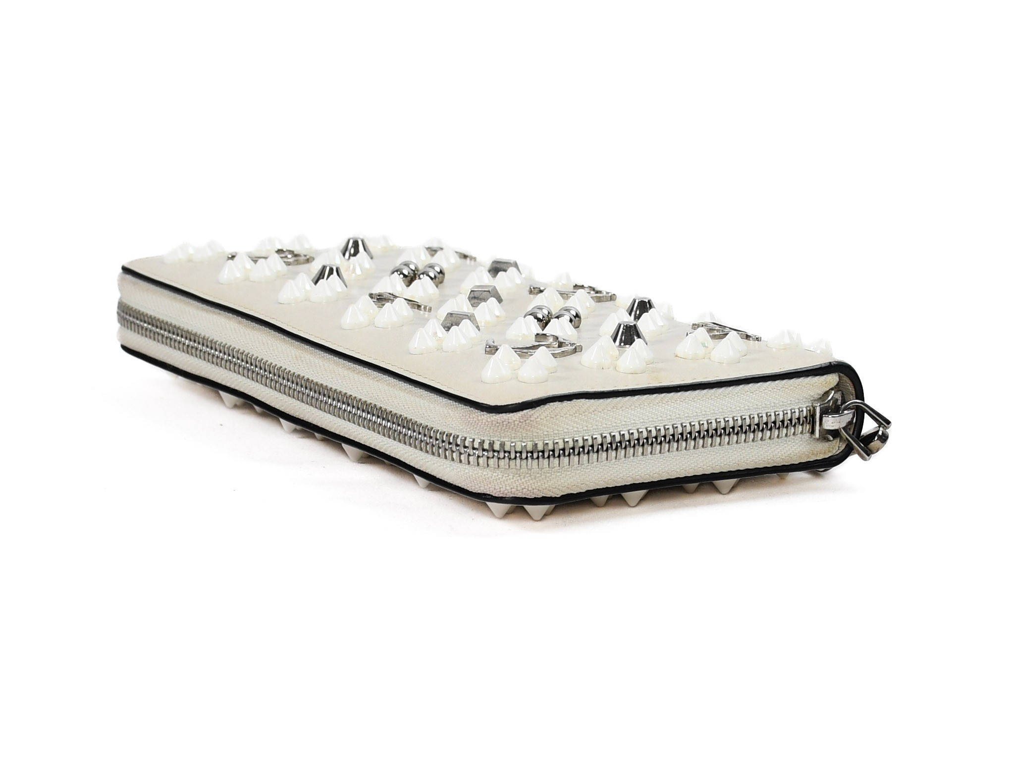 Comes with dust bag. Panettone round zipper wallet by Christian Louboutin. — view 7