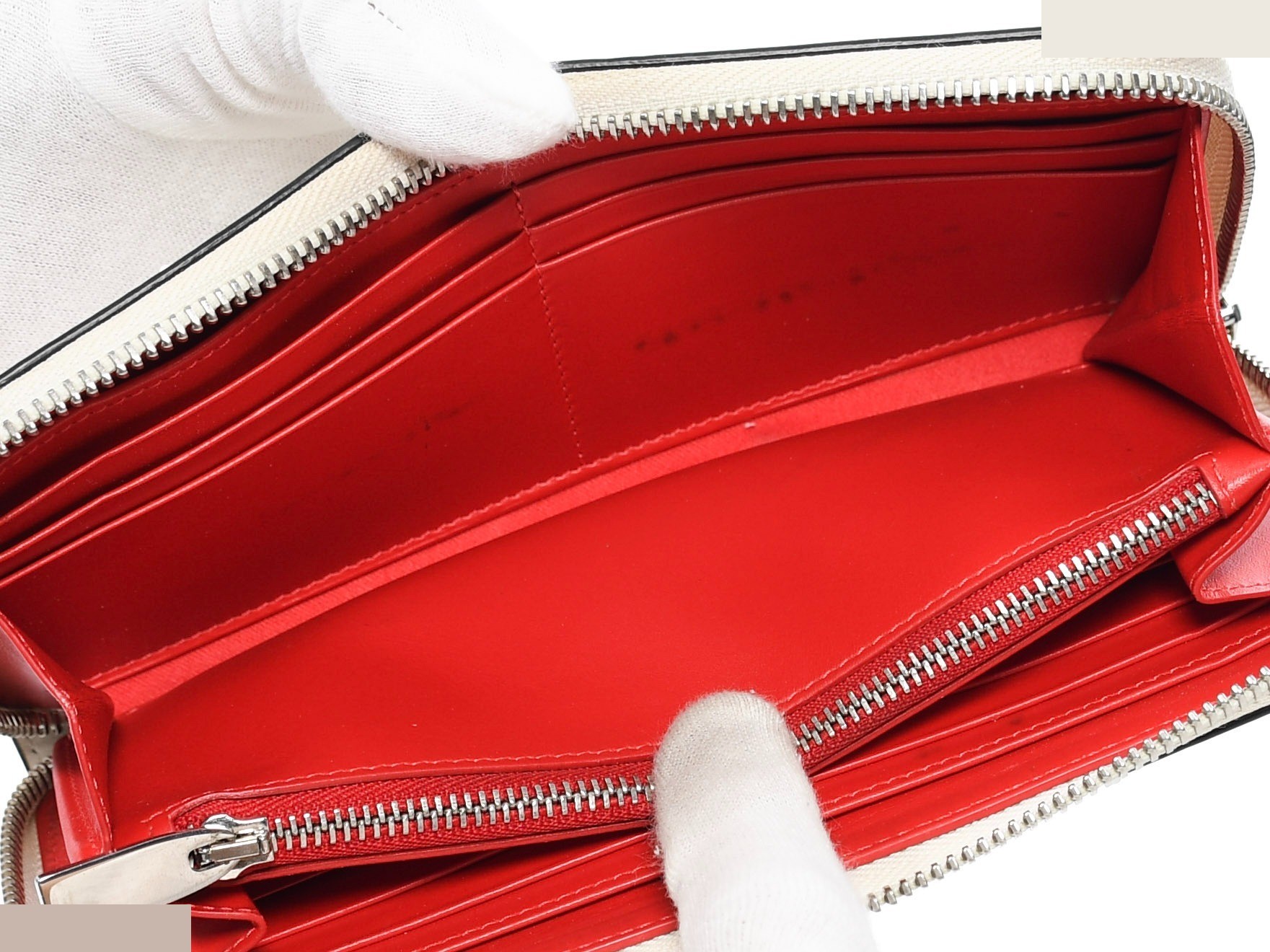 Comes with dust bag. Panettone round zipper wallet by Christian Louboutin. — view 9