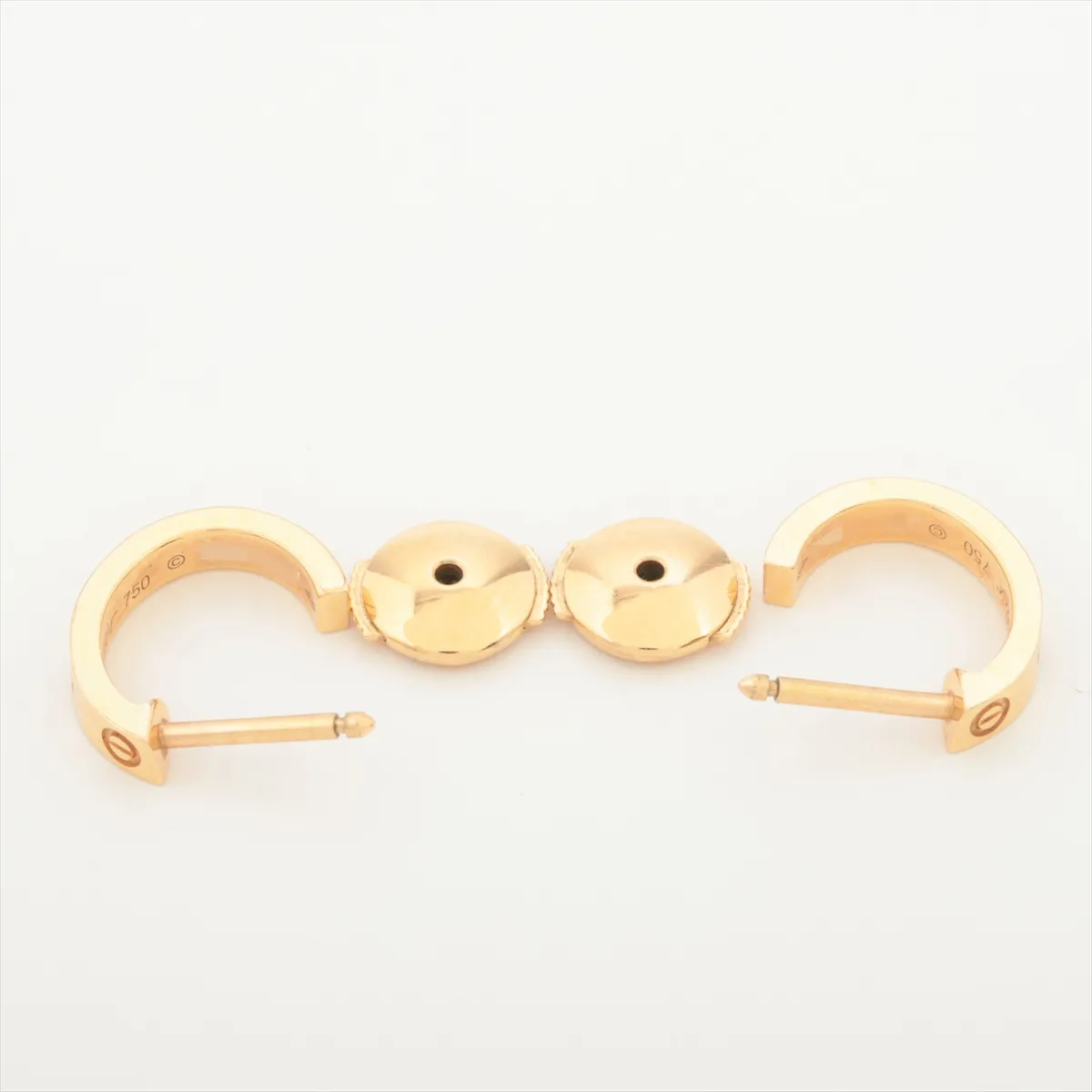Mini Love Earrings 750(YG) 3.4g IH2386 — view 4