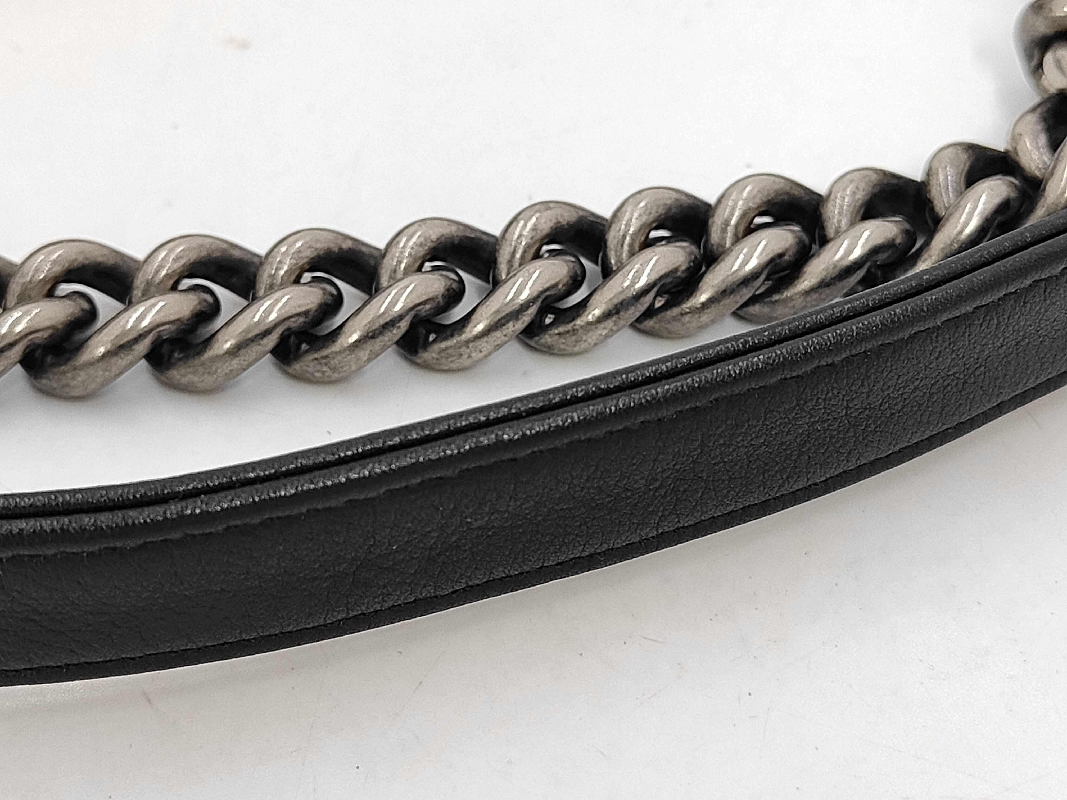Boy Chanel Chain Shoulder Bag, Lambskin, 18769109, Black Shoulder Bag — view 6
