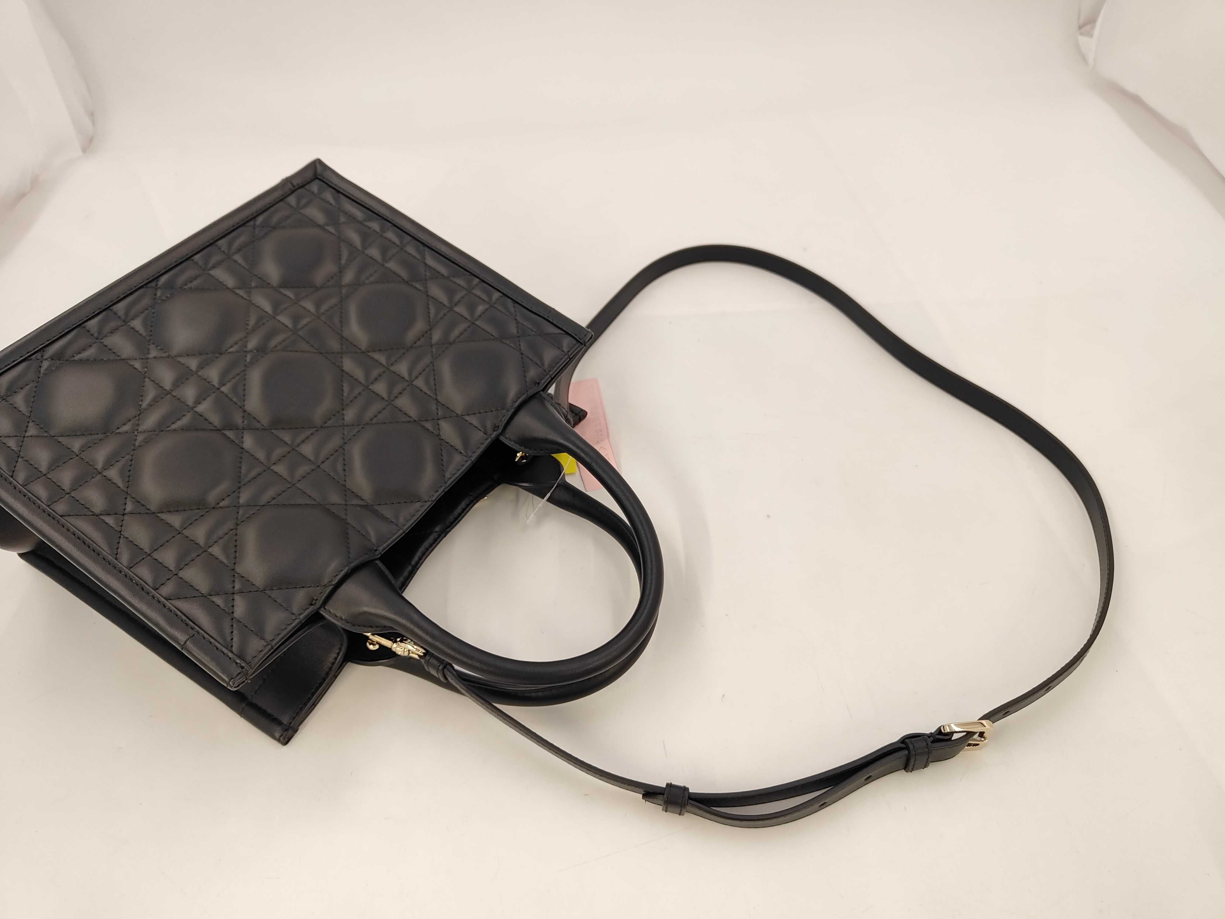Small 2-Way Shoulder Bag, Macro Cannage Calfskin Handbag — view 5