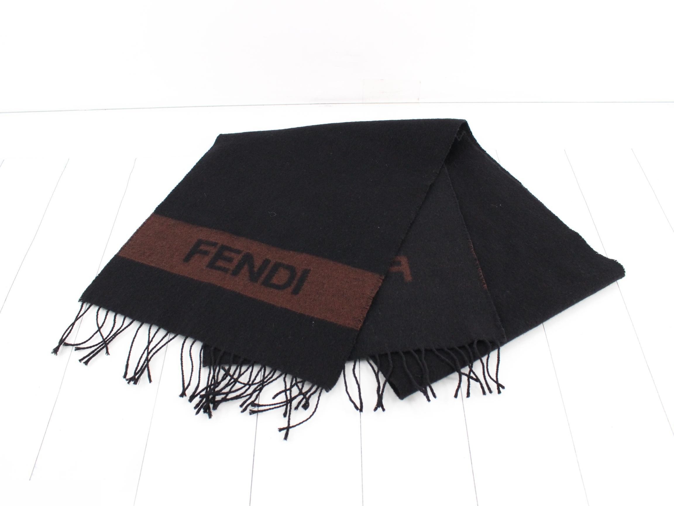 logo scarf with tags — view 2