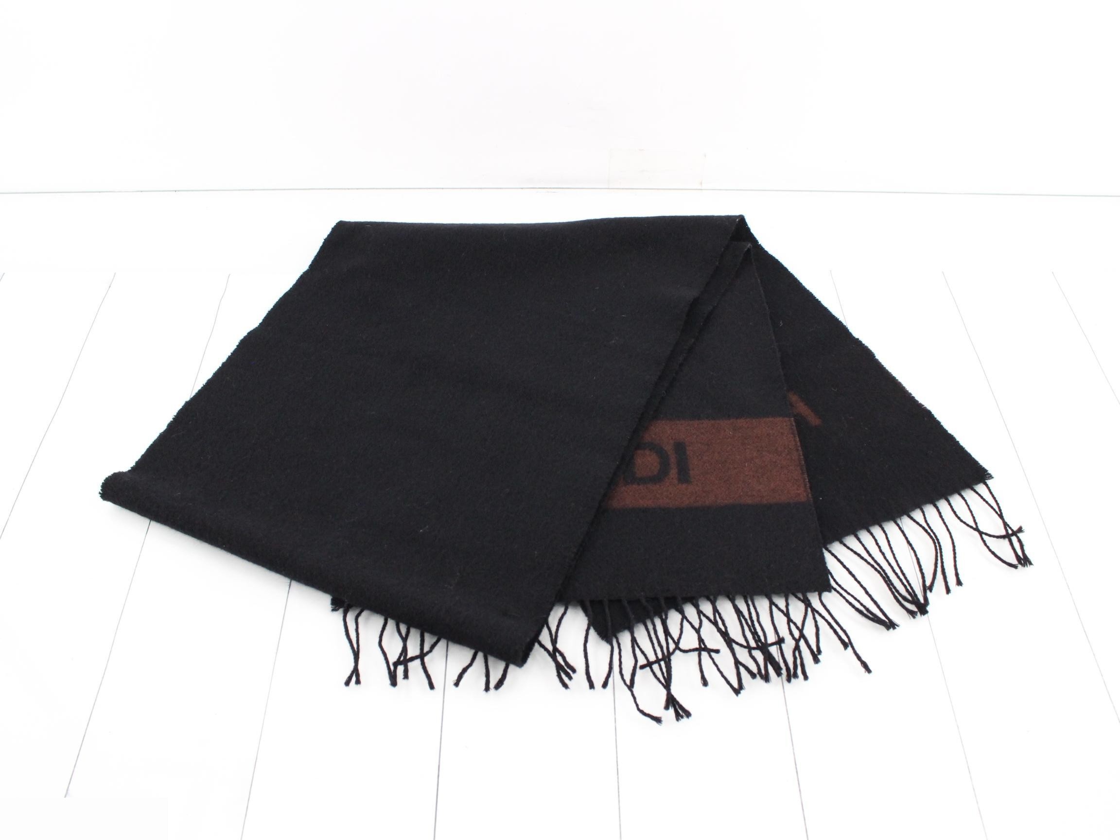 logo scarf with tags — view 3