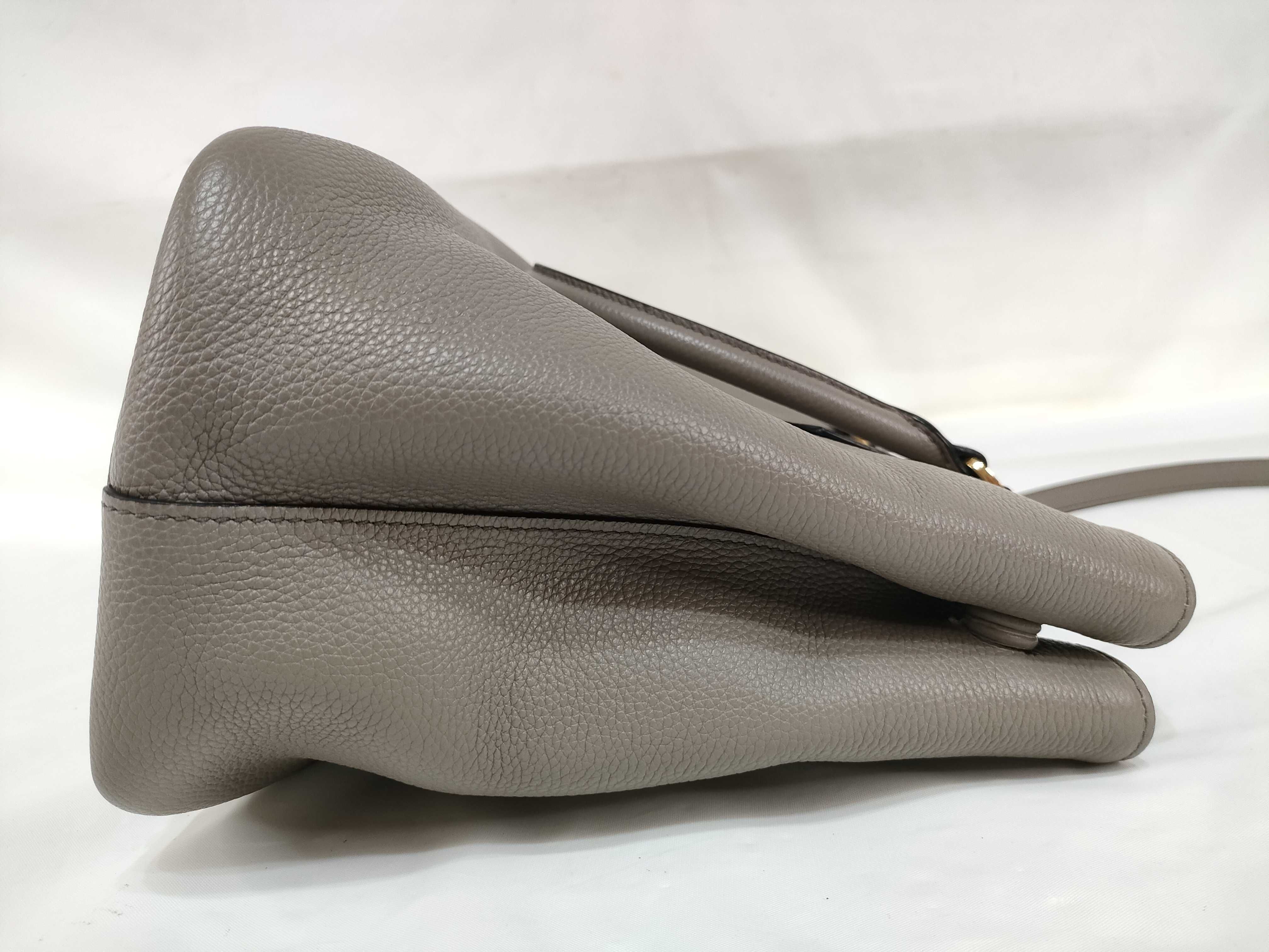 Vitello Daino Tote Bag 1BA239 Gray Shoulder Bag — view 11