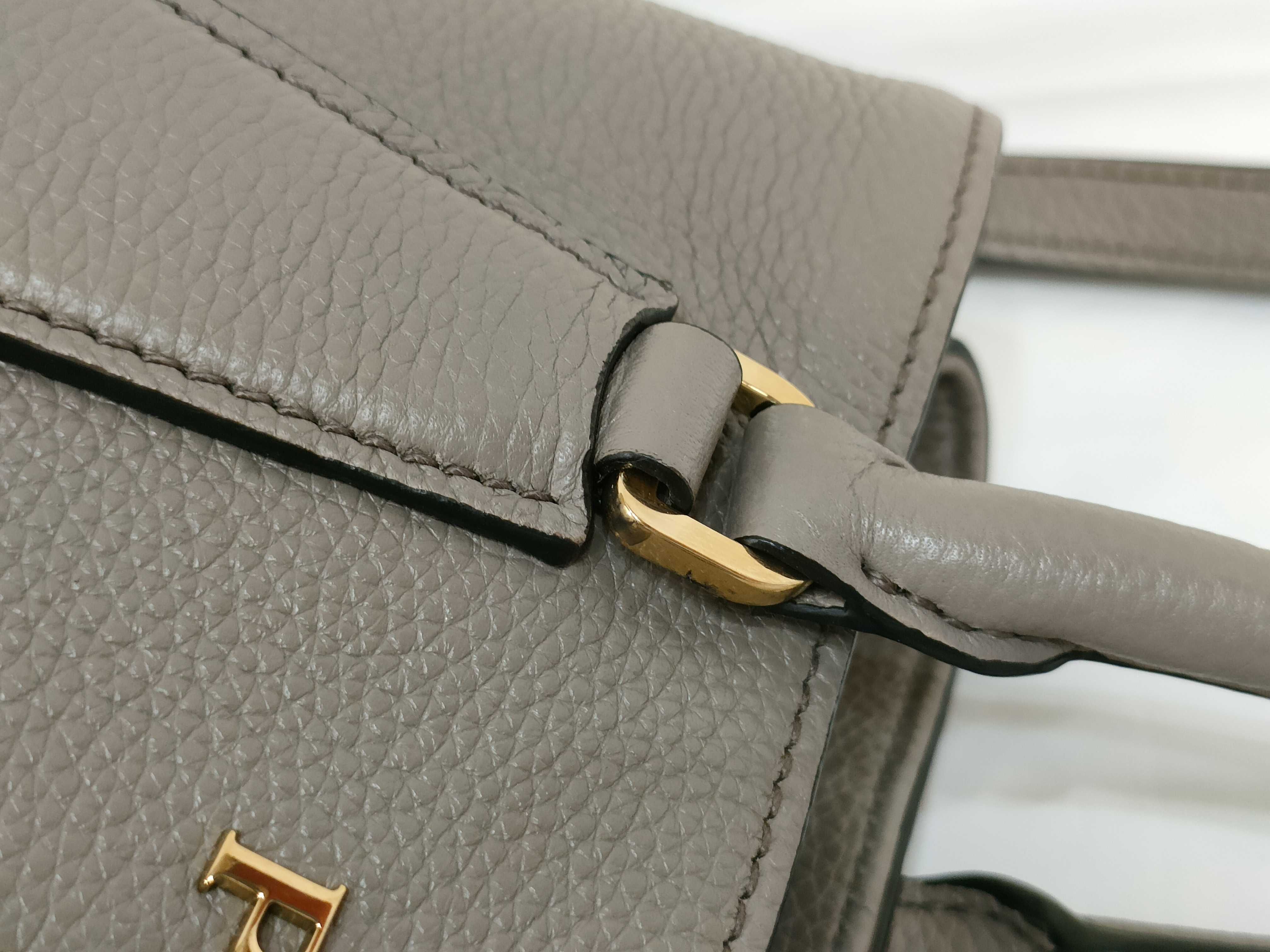 Vitello Daino Tote Bag 1BA239 Gray Shoulder Bag — view 4