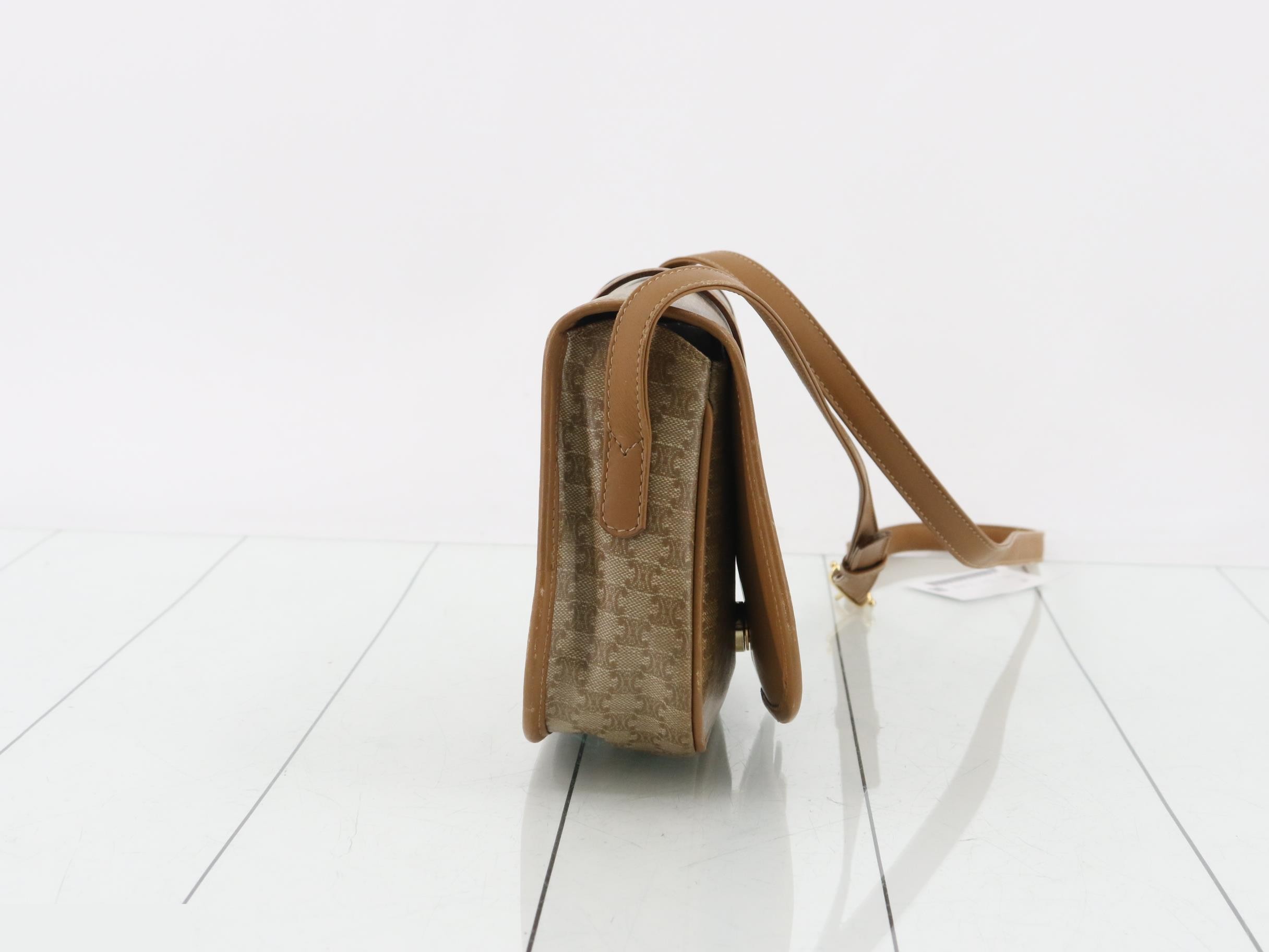 Shoulder bag, PVC, beige, macadam — view 4