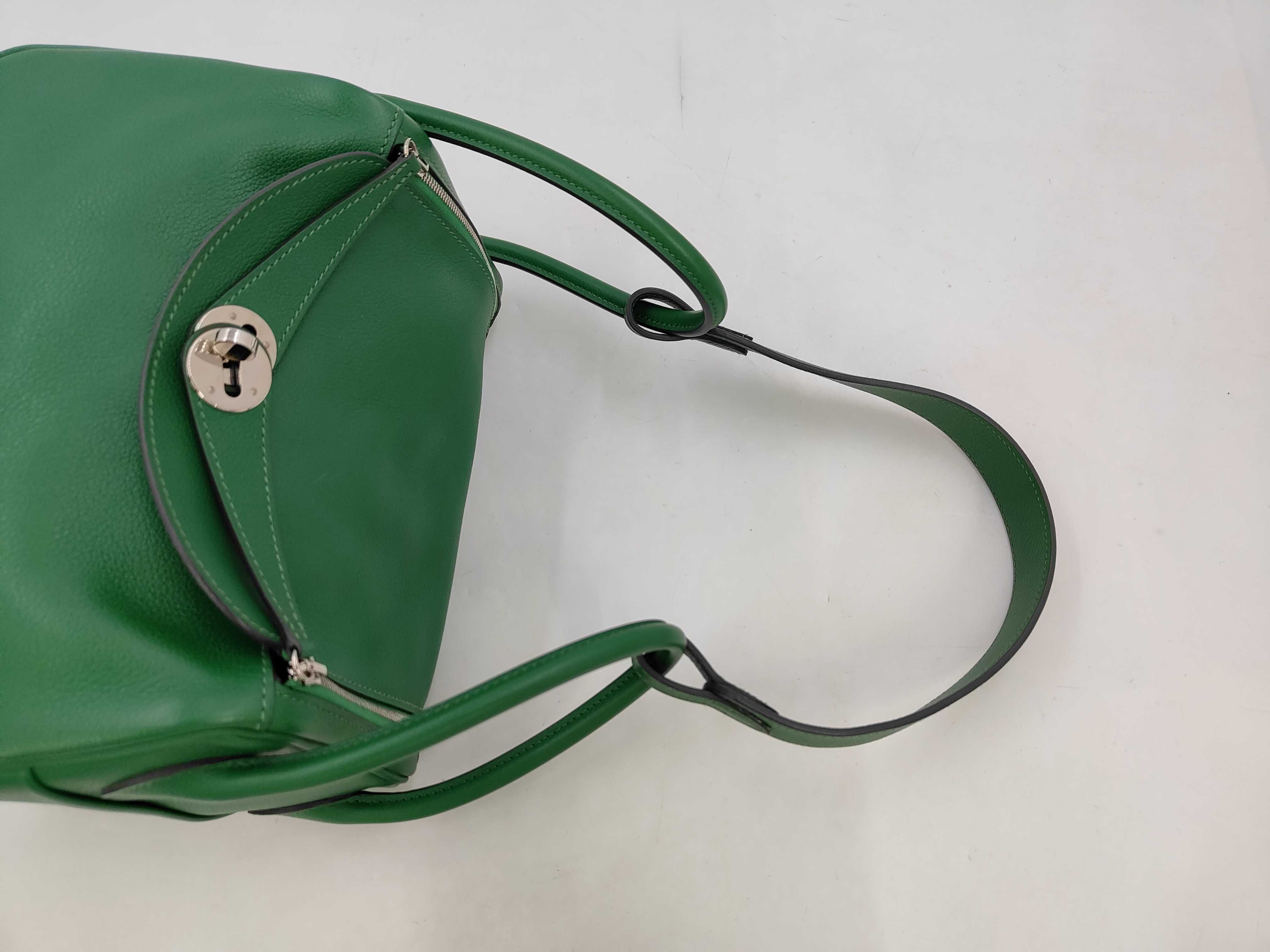 BAG LINDY 26 CLEMENCE D STAMP GREEN/VEAU EVERCOLOR CACTUS Handbag — view 5