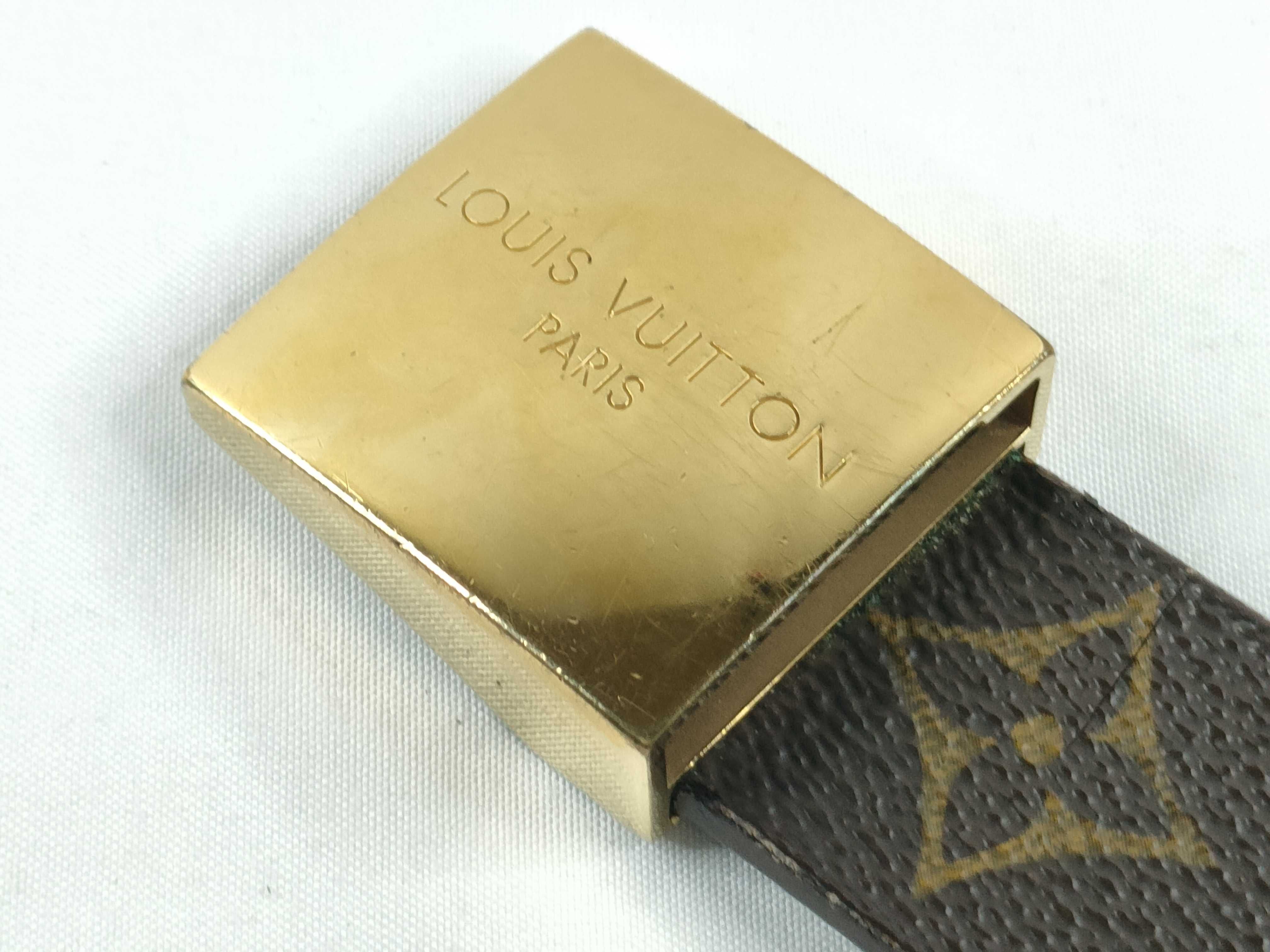 Monogram Louis Vuitton Belt Leather Monogram Belt — view 3