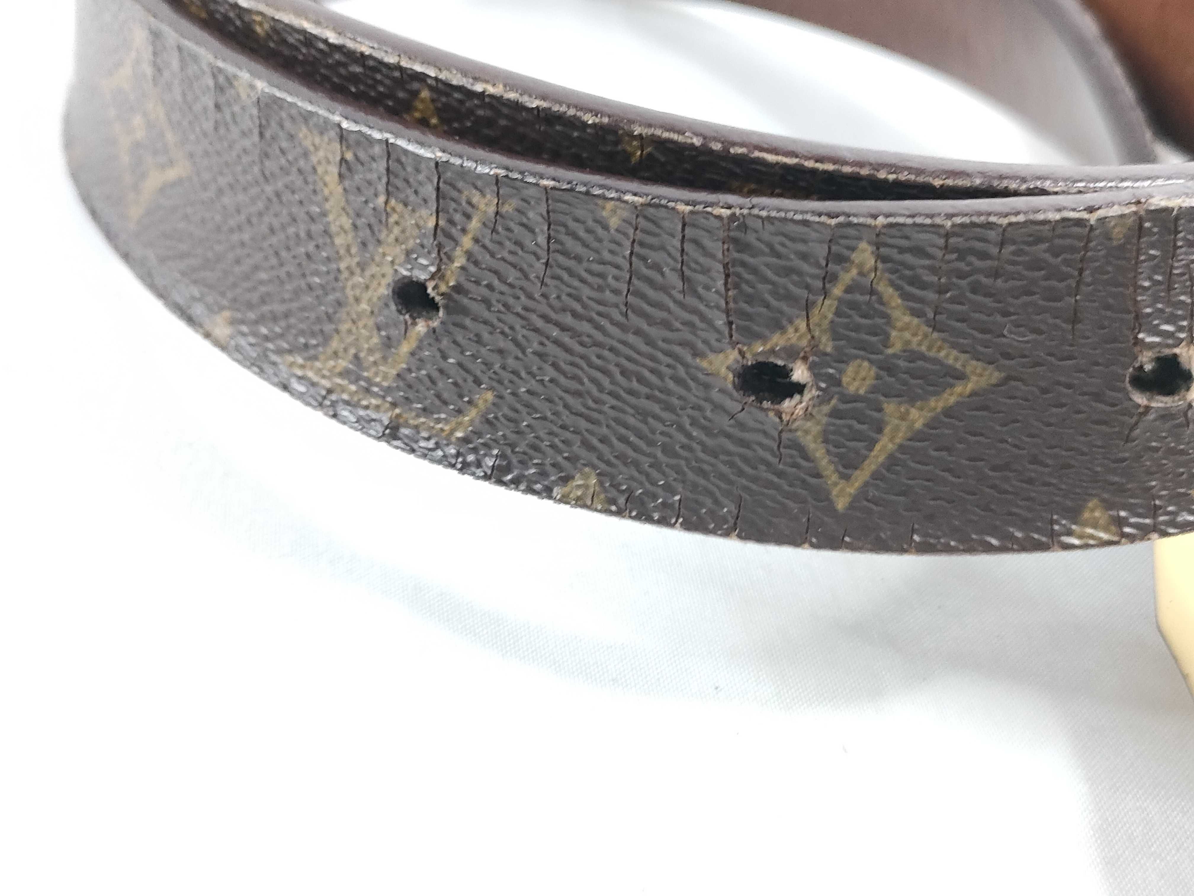 Monogram Louis Vuitton Belt Leather Monogram Belt — view 10