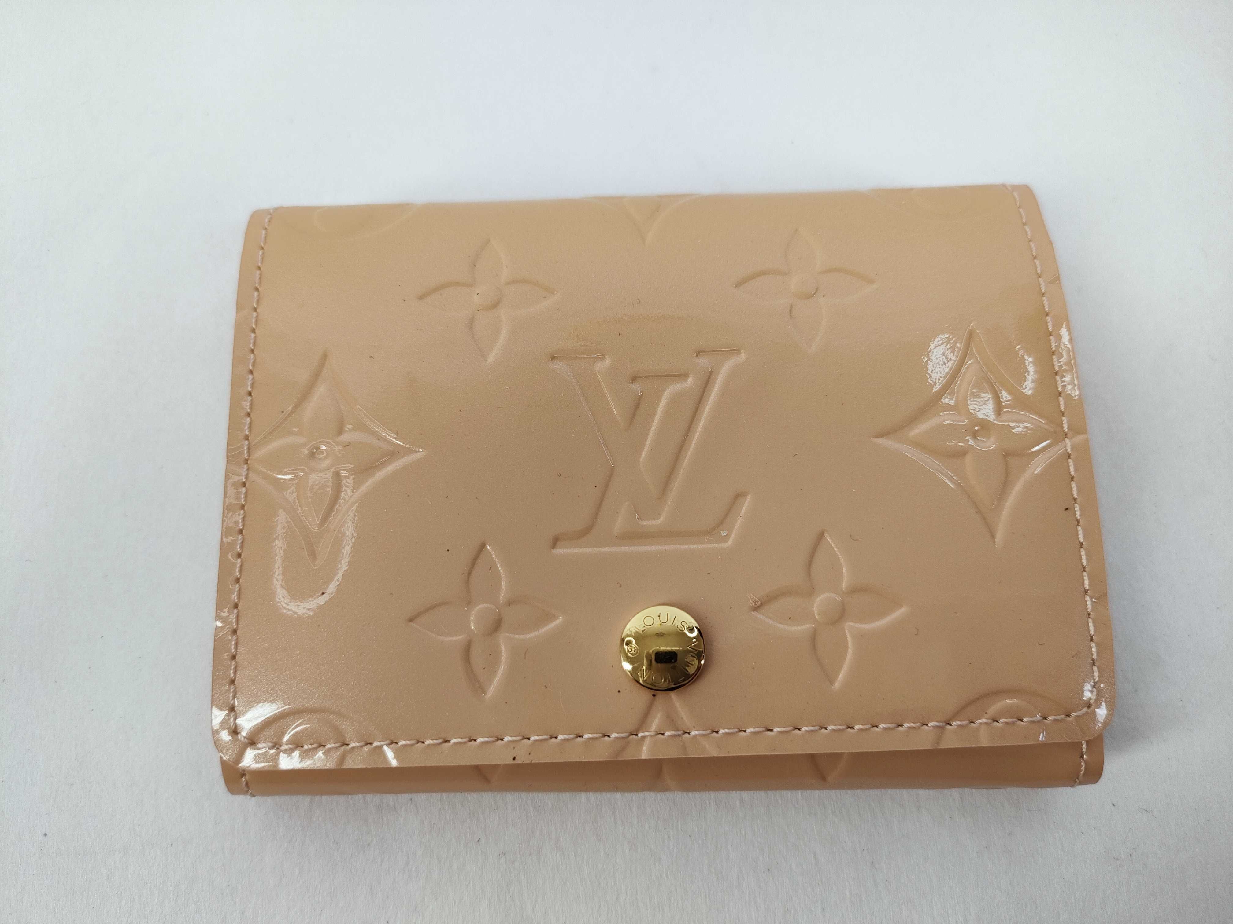 Vernis Louis Vuitton Monogram Vernis M91407 Enveloppe Carte de Visite Card Case