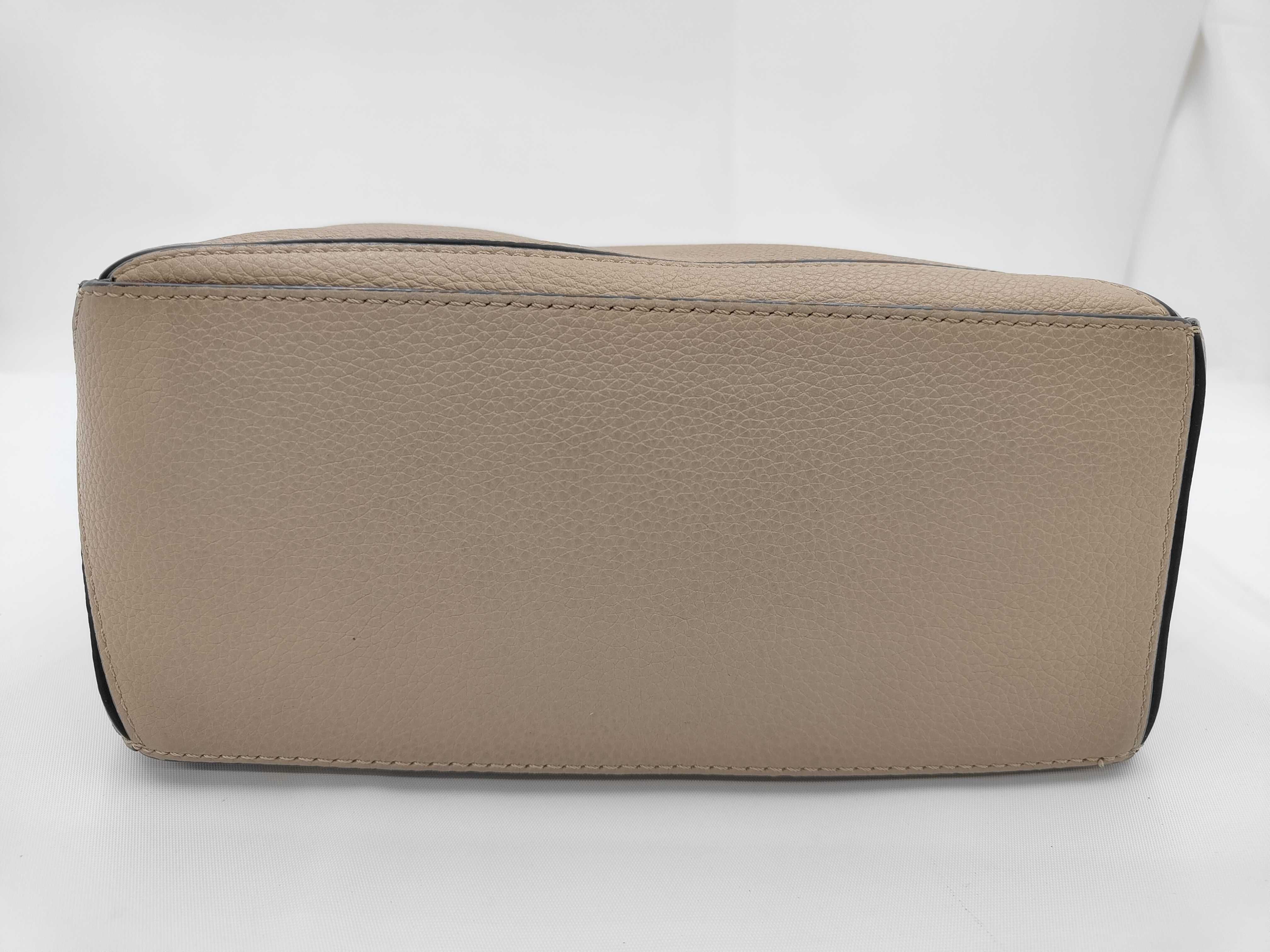 Puzzle Bag Small 2-Way Full Leather Handbag (Brown) — view 5