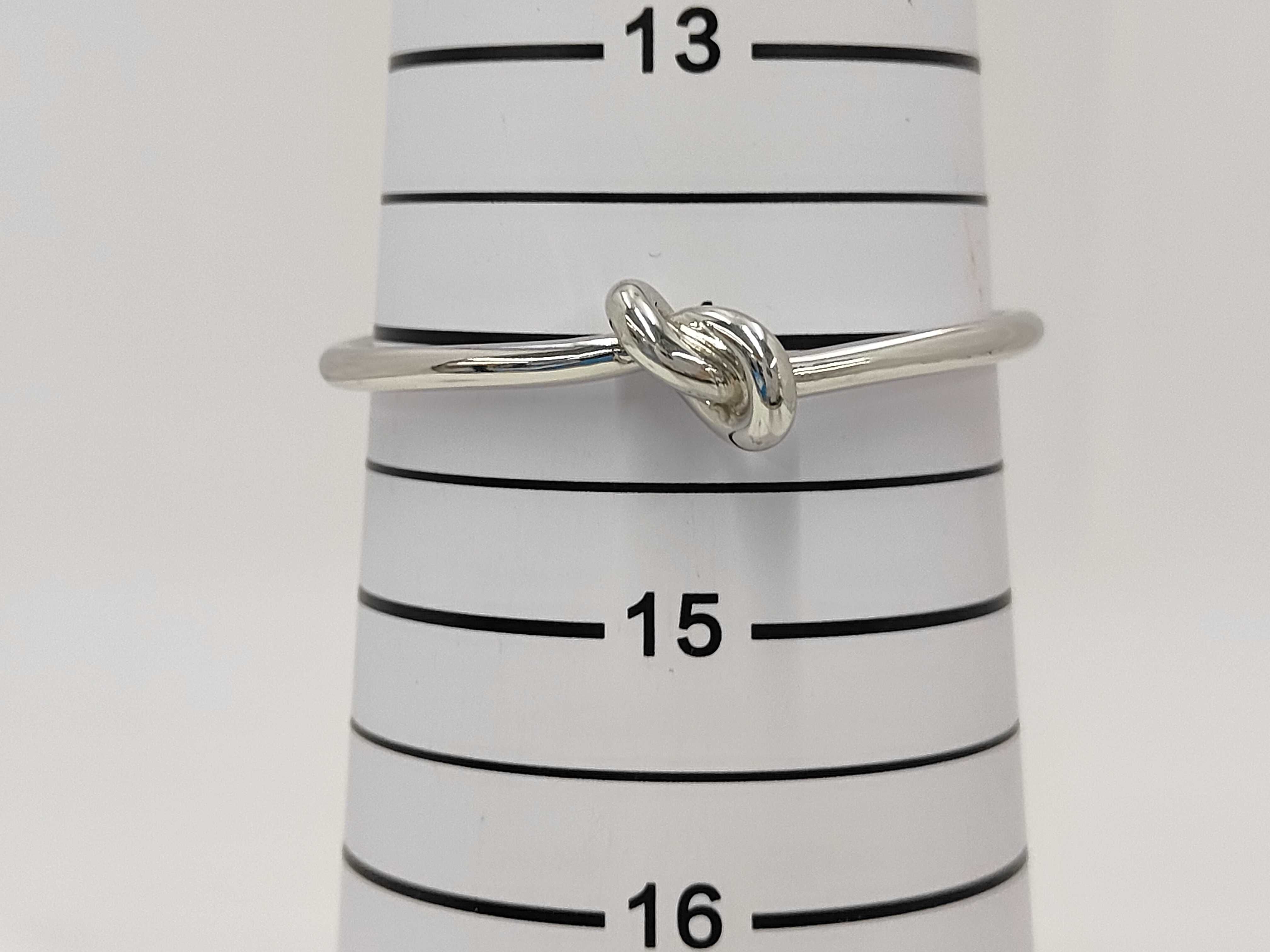 Knot Bangle, Silver, Size S, Bracelet/Bangle — view 6