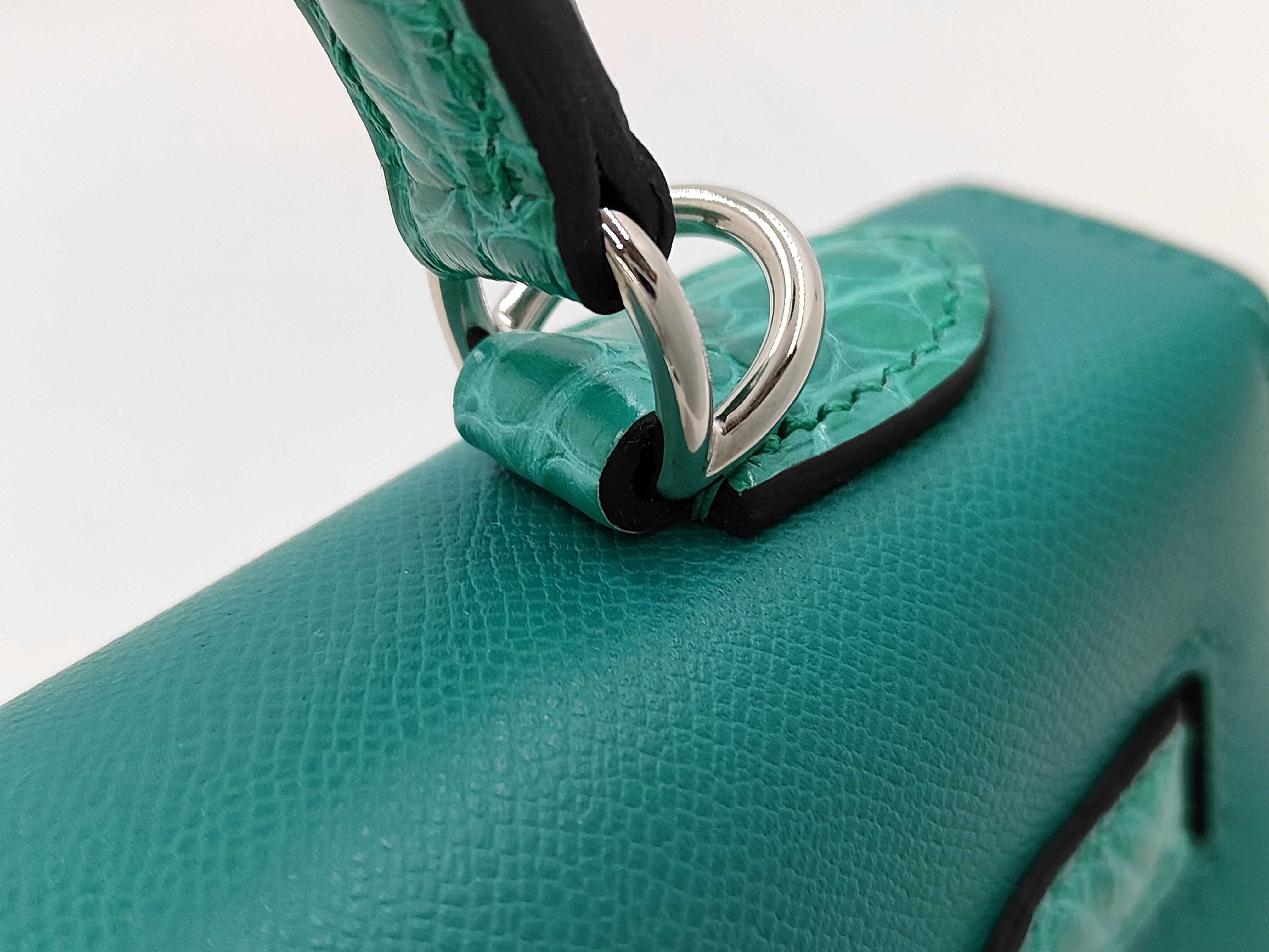 3 Mini Chevre Chamquila Argent Silver Hardware B Stamp Handbag — view 3