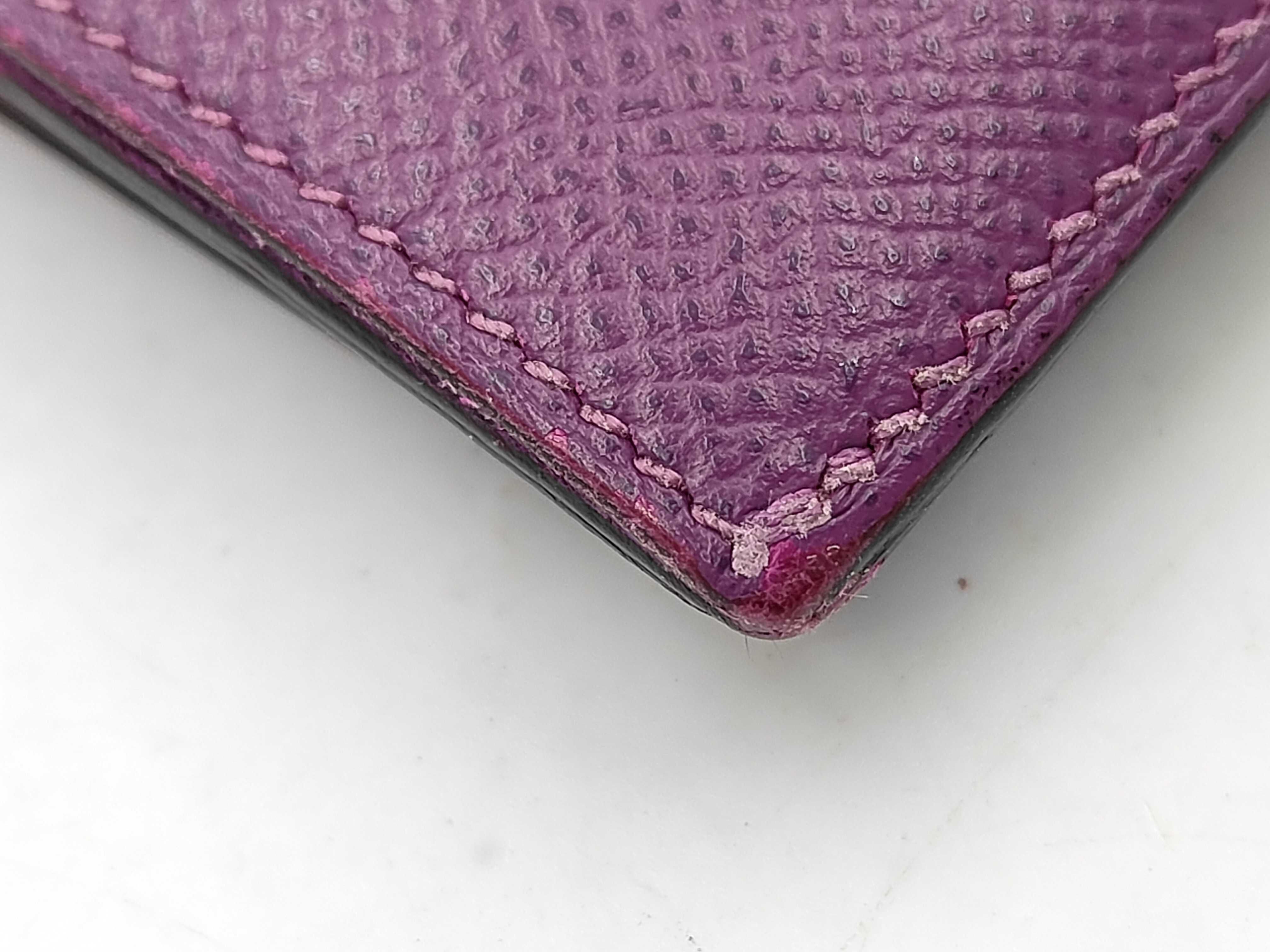 Purple Epsom Bearn Wallet with D Stamp — view 3