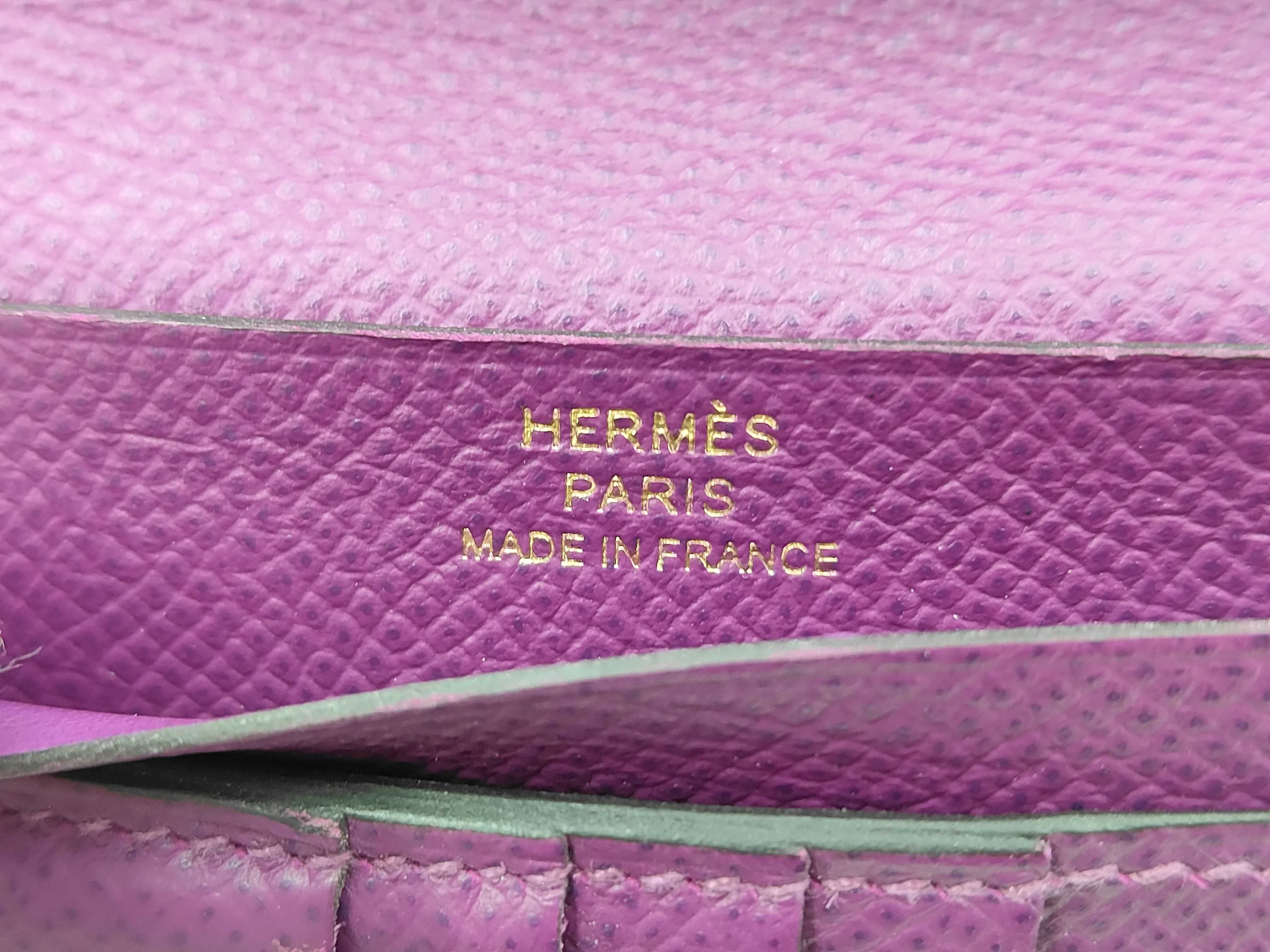 Purple Epsom Bearn Wallet with D Stamp — view 7