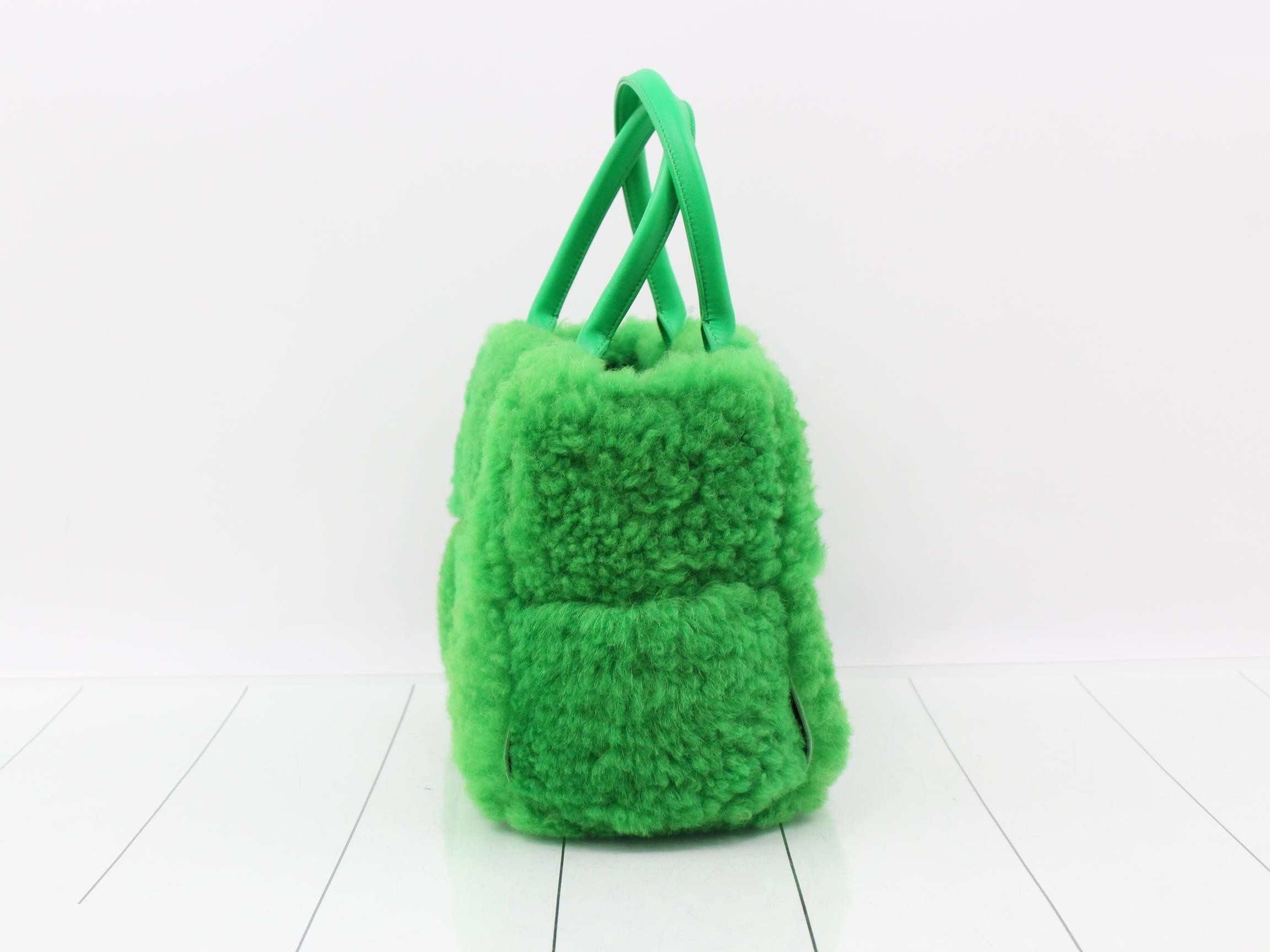 Arco Tote, Shearling, Intrecciato — view 4