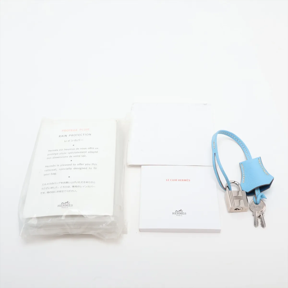 [Individually packaged] Hermes Kelly 32 Retournée Verso Veau Epsom Celeste x Mykonos Silver Hardware O: 2011 — view 13