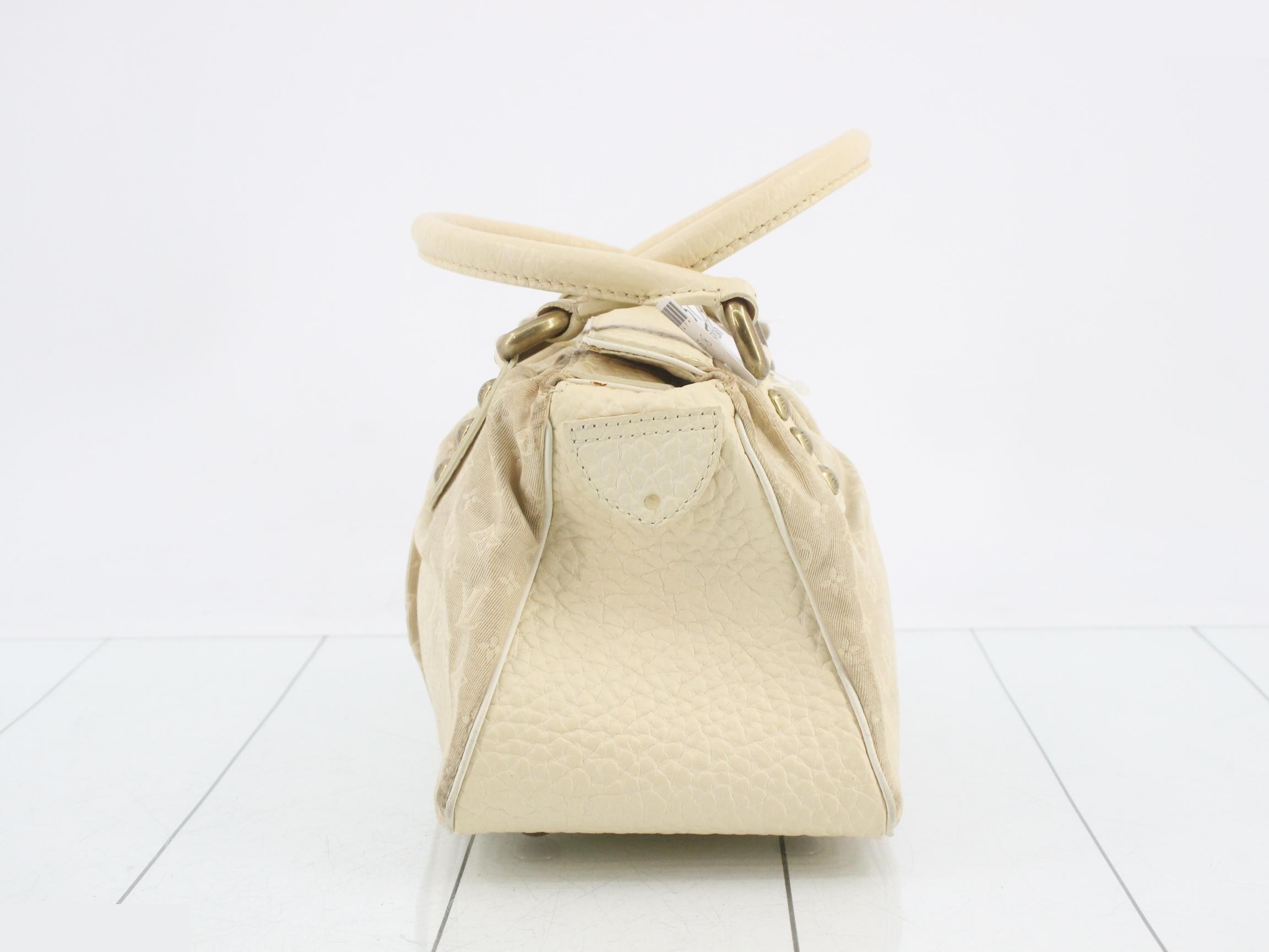 Monogram Mini Lin Trapeze PM Dune Handbag — view 3