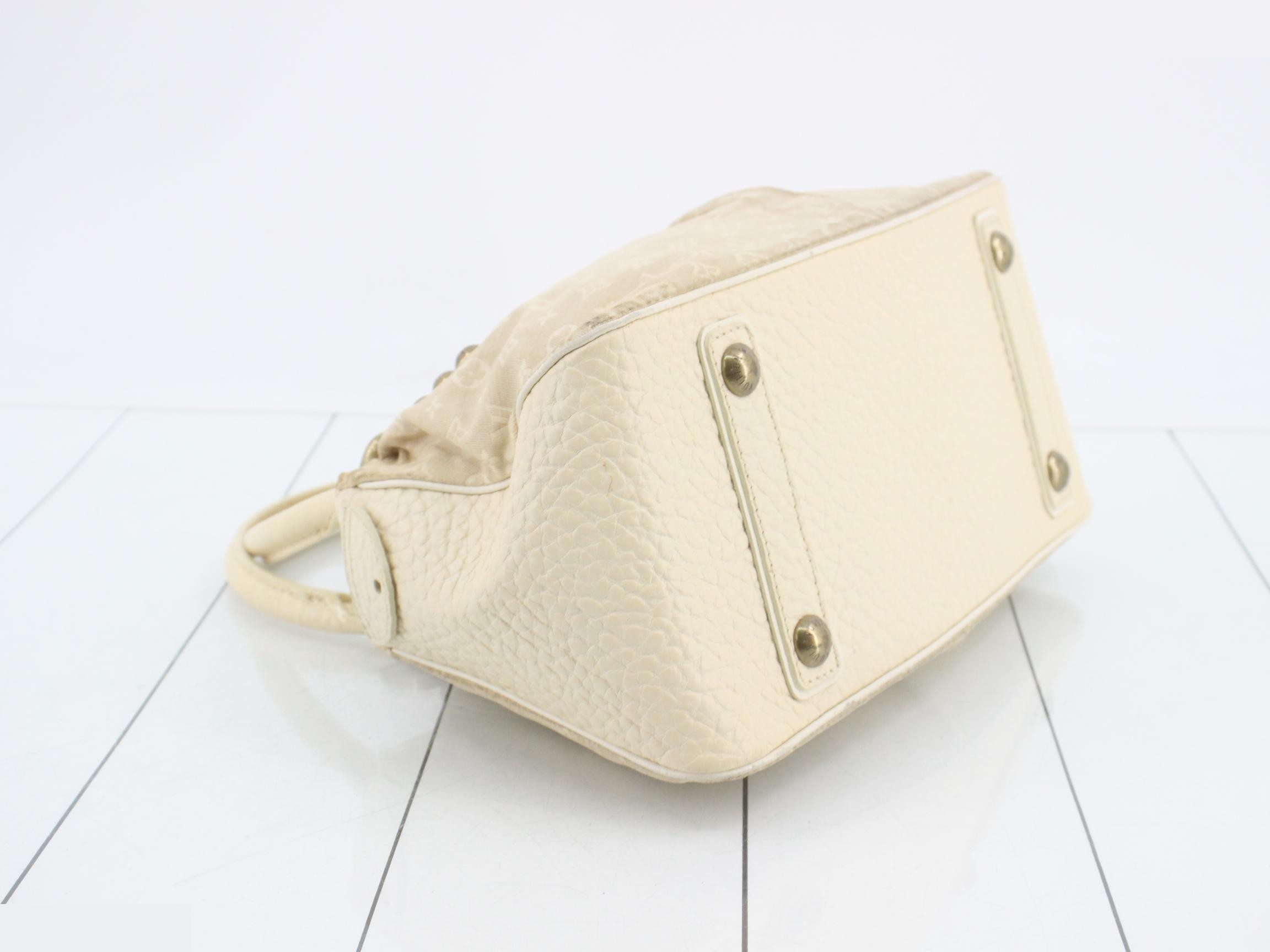 Monogram Mini Lin Trapeze PM Dune Handbag — view 5