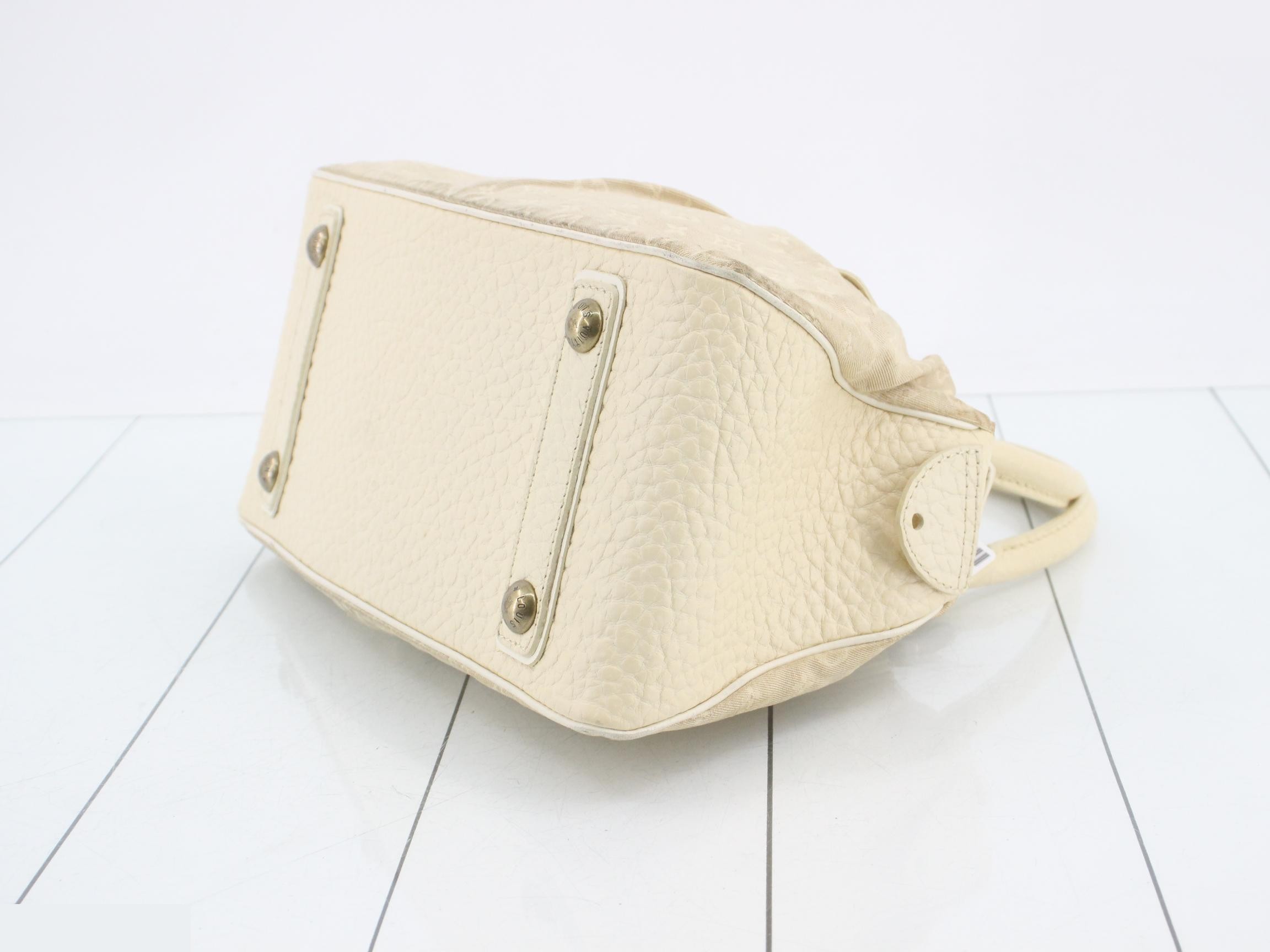 Monogram Mini Lin Trapeze PM Dune Handbag — view 6