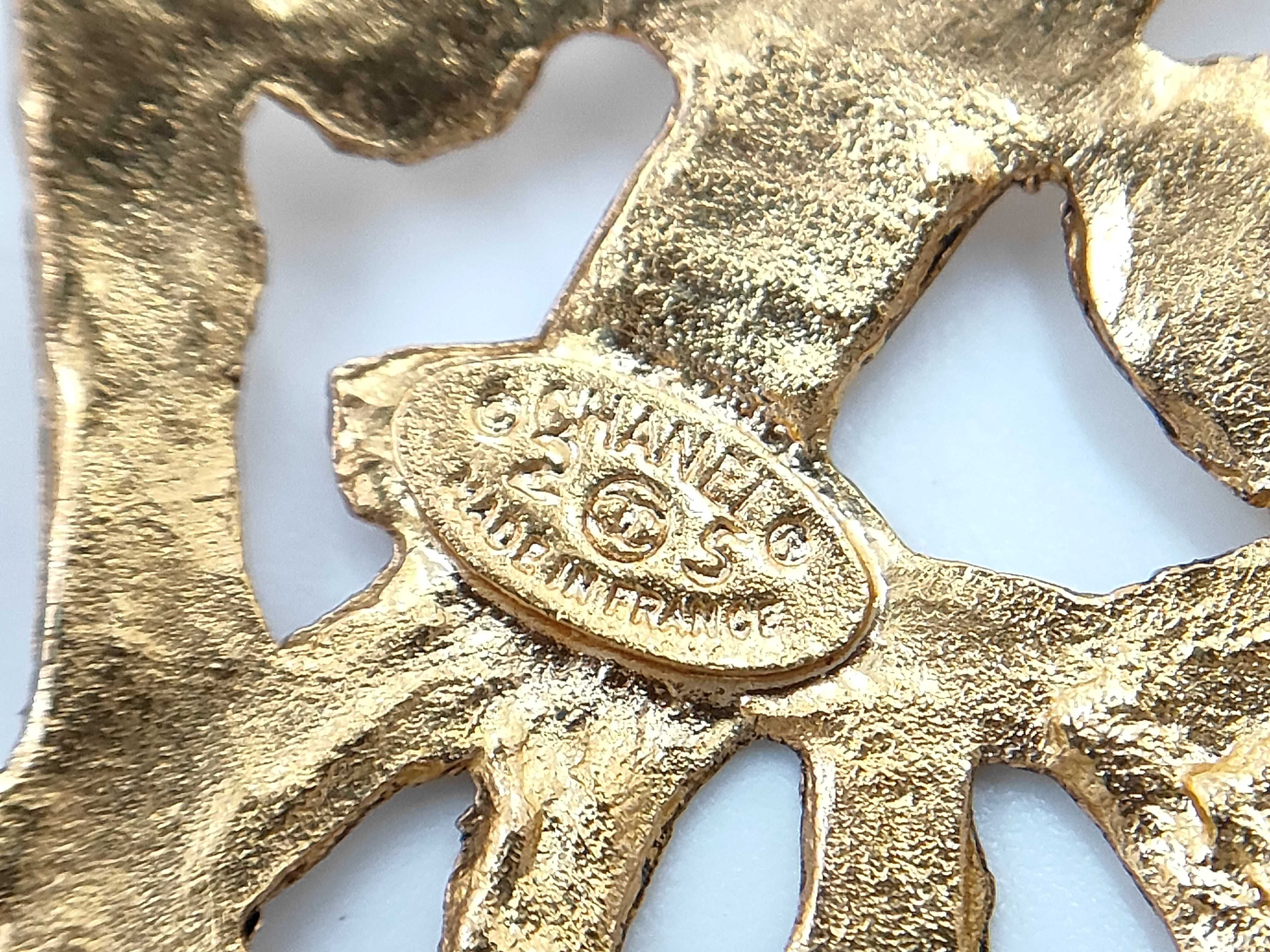 Coco Mark Gold Brooch — view 5